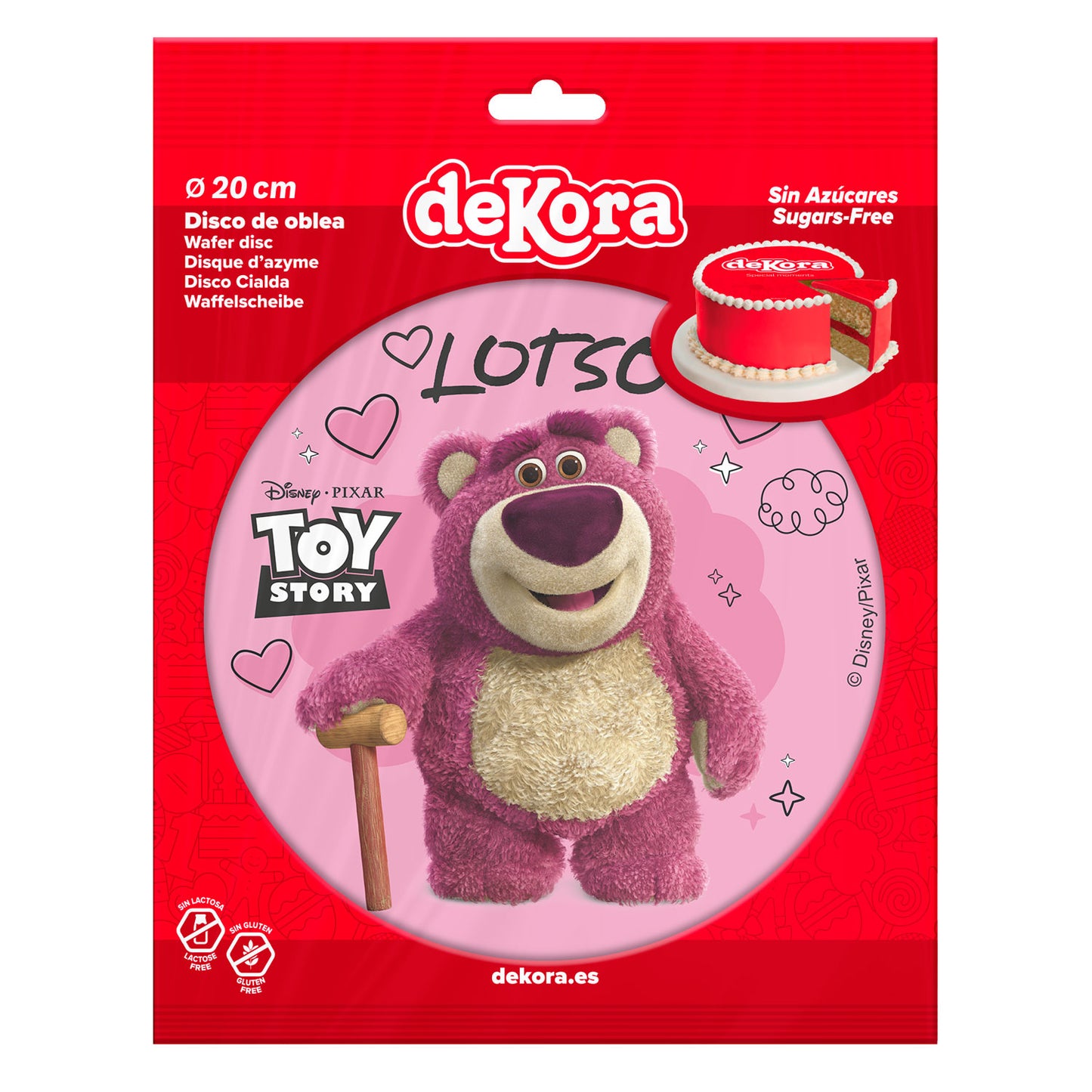 DISCO OBLEA TARTA LOTSO 20CM