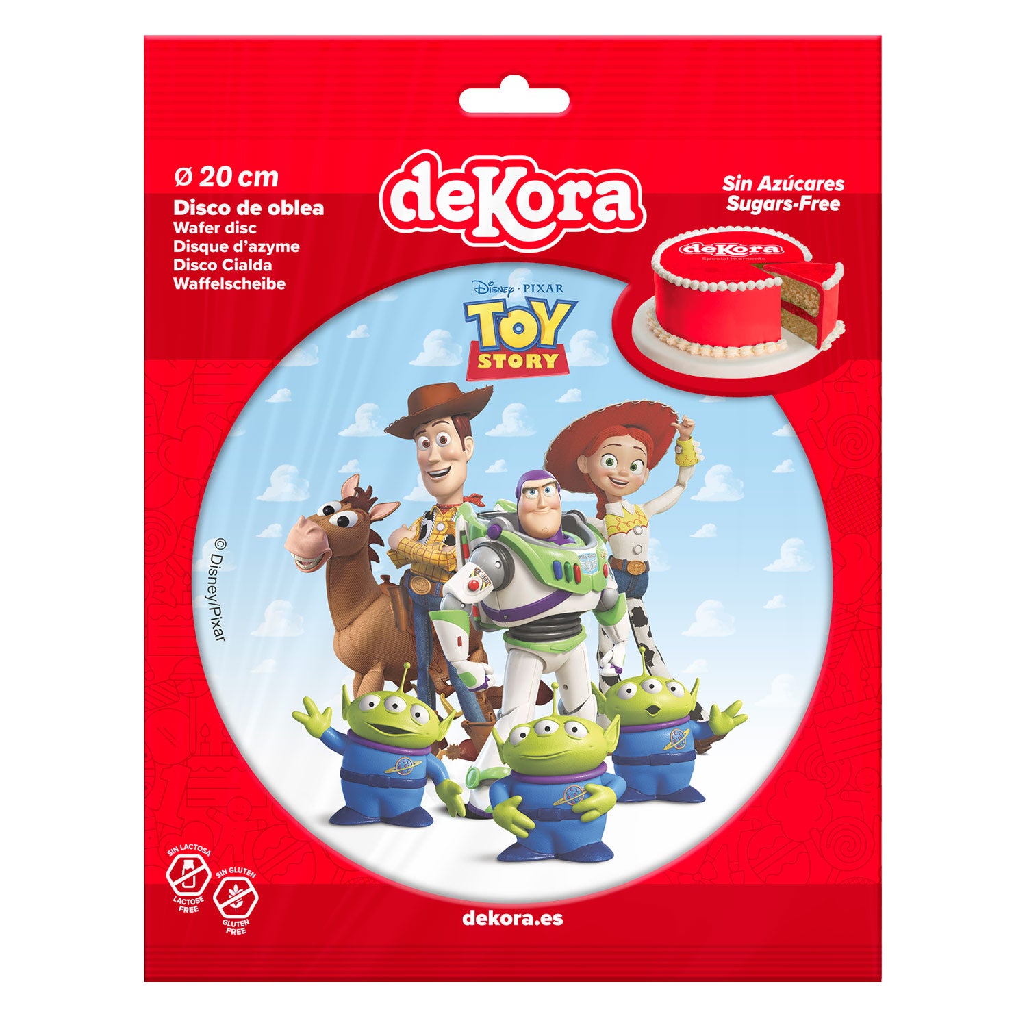 DISCO OBLEA TARTA TOY STORY 20CM