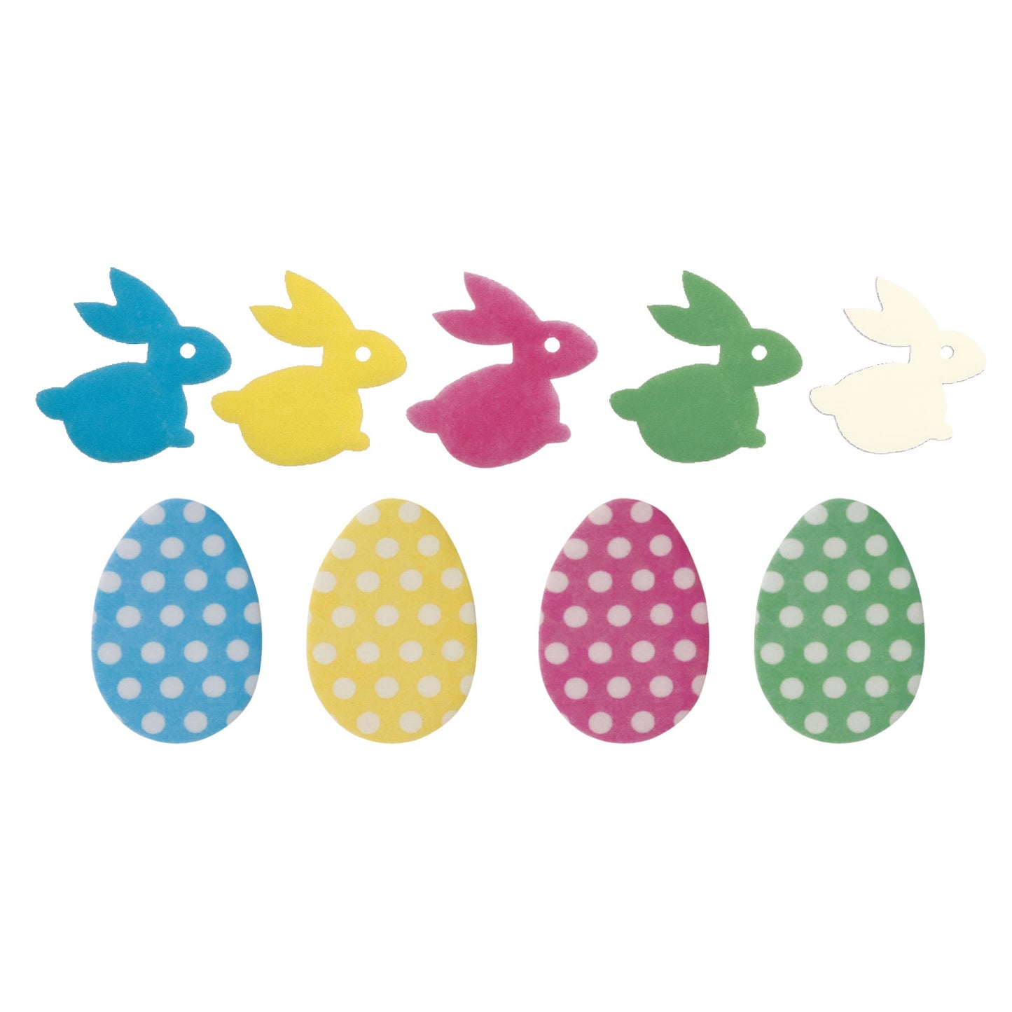 DECORATION EN AZYME POUR GÂTEAUX ASSORTIMENT PÂQUES 3,5CM