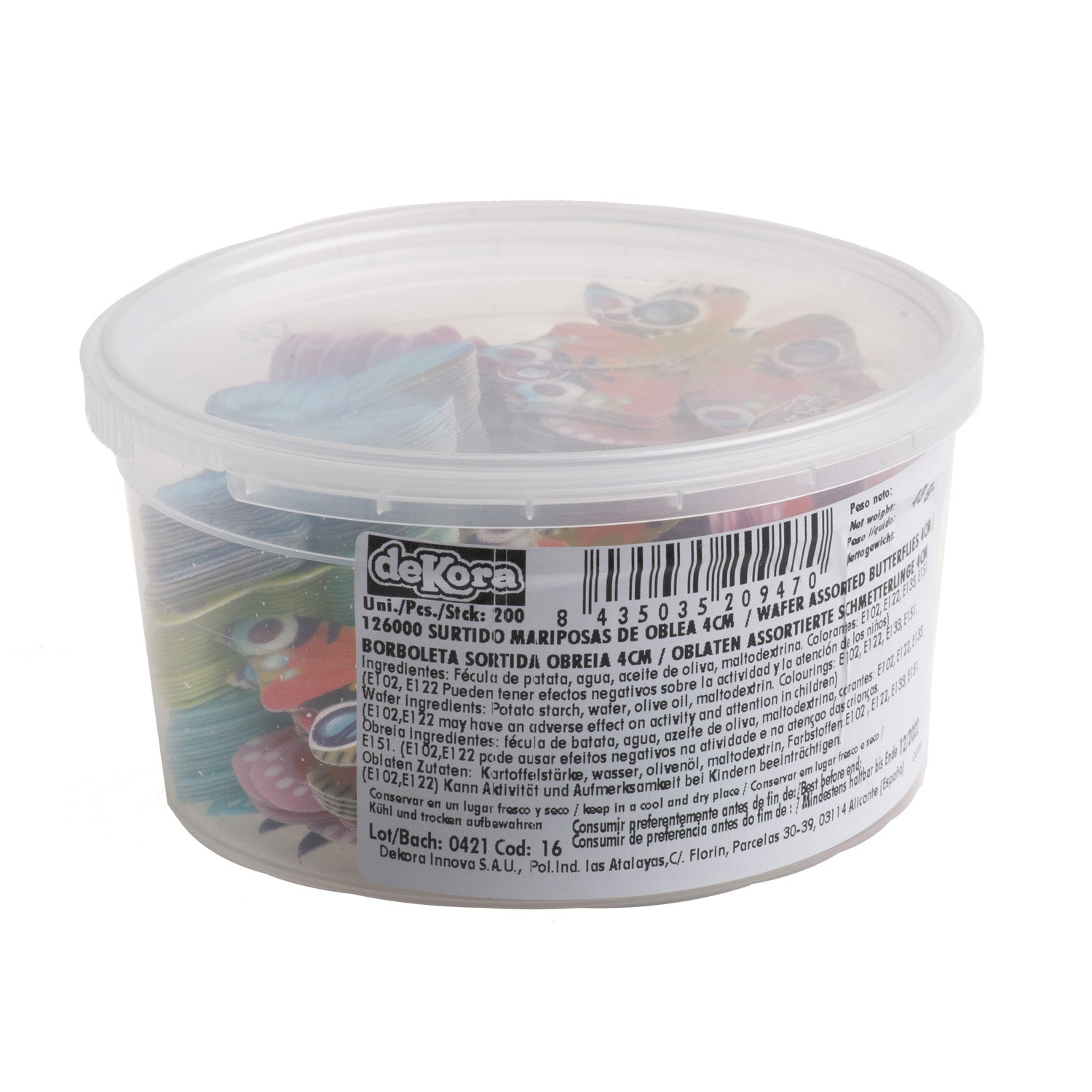 WAFER BUTTERFLIES 4CM