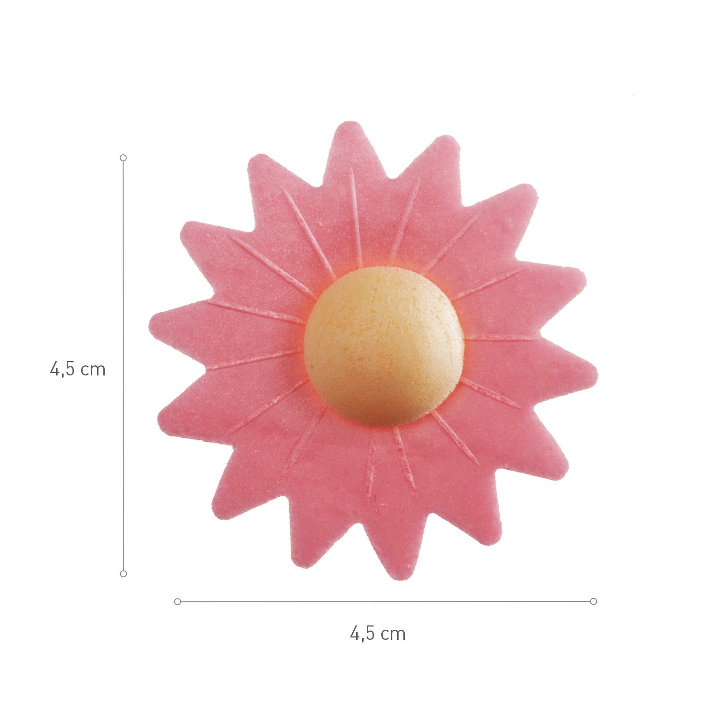 DAISY WAFER FLOWERS 6 COLORS ASSORTED Ø 4,5CM