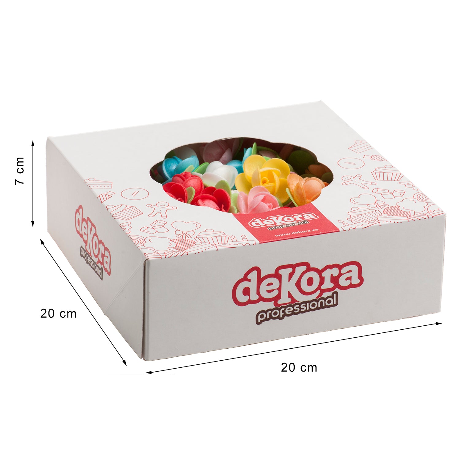 MINI ROSES AZYME AVEC FEUILLE COULEURS ASSORTIES 4CM