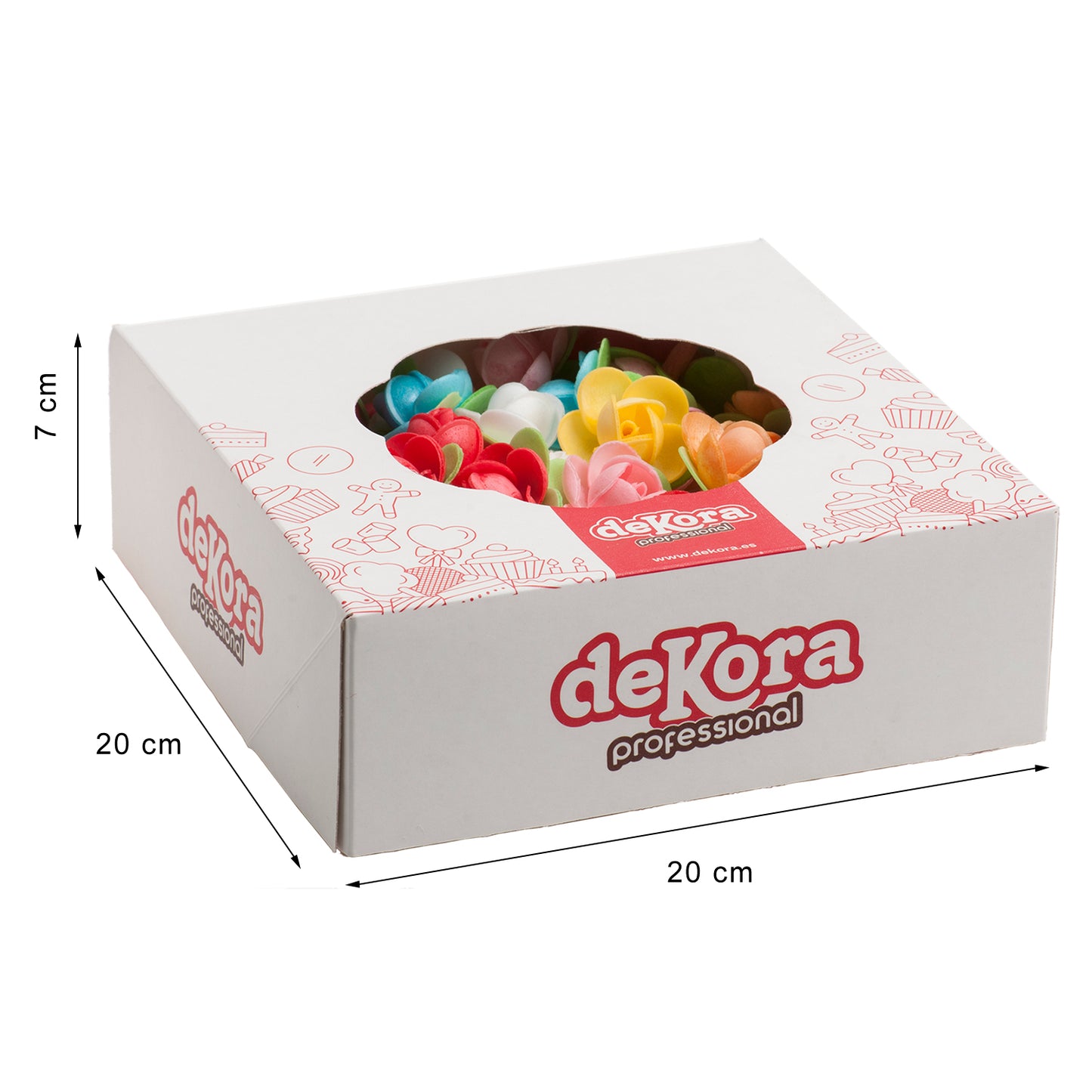 MINI ROSES AZYME AVEC FEUILLE COULEURS ASSORTIES 4CM