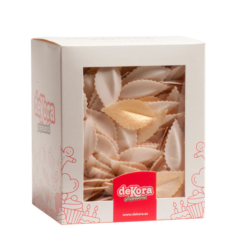 400 HOJAS DE OBLEA ORO METALIZADA  4,2 CM