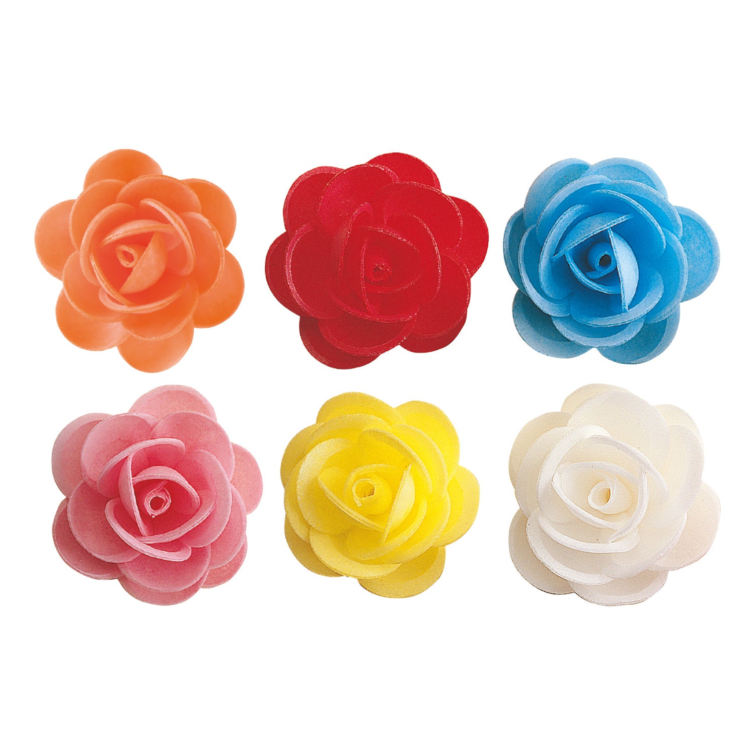 ROSE WAFER FLOWER ASSORTED 4,5CM