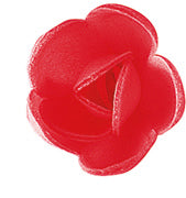 100 MINI ROSAS OBREIA VERMELHO 3 CM