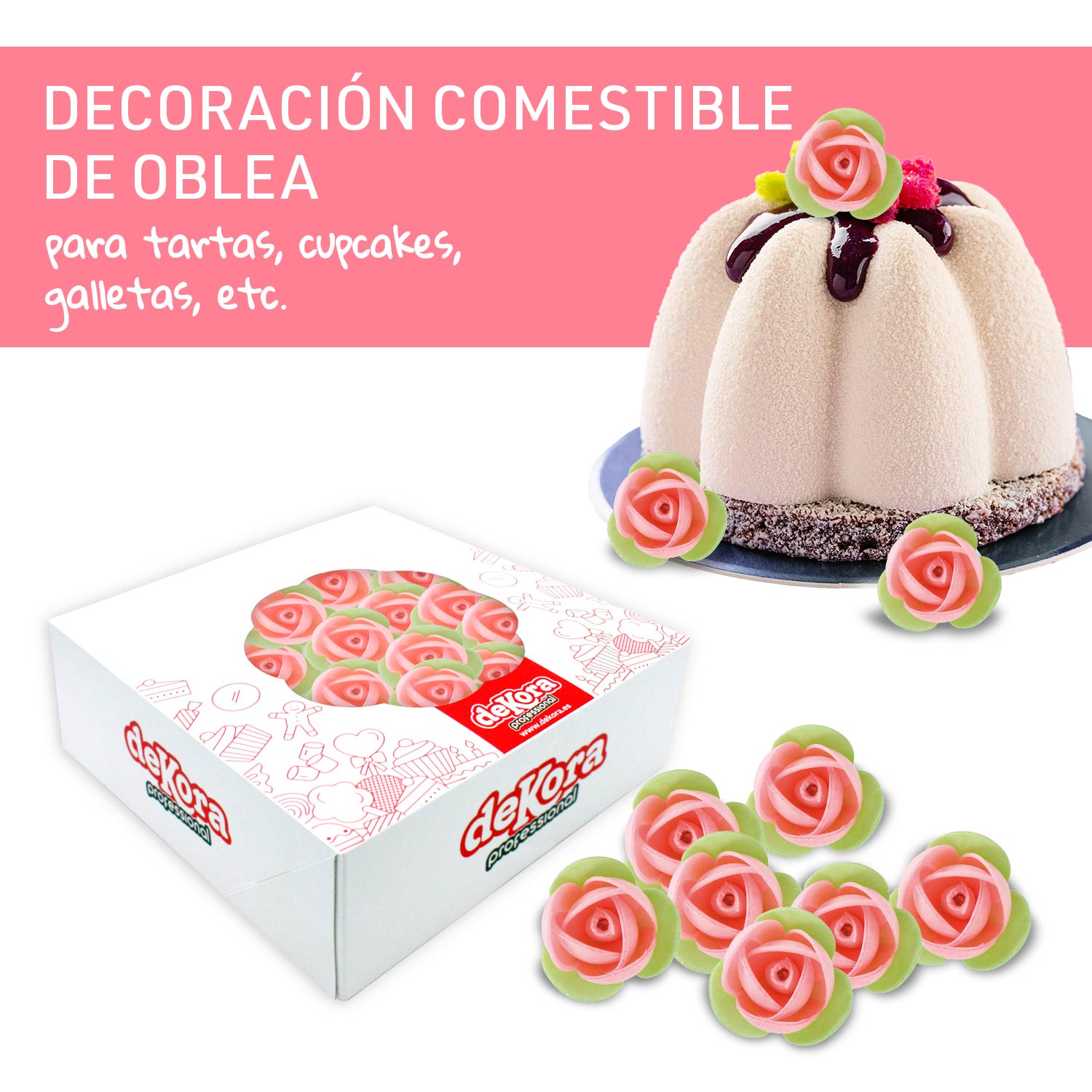 140 ROSES AZYME FEUILLES VERT 3,5 CM