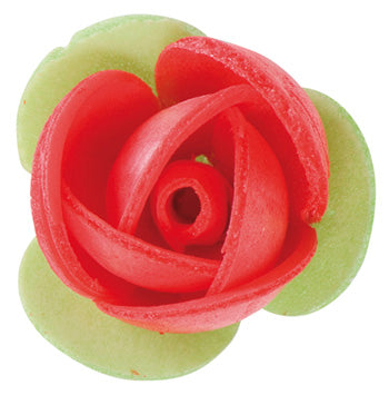 140 ROSAS VERMELHAS OBREIA FOLHA VERDE 3,5 CM