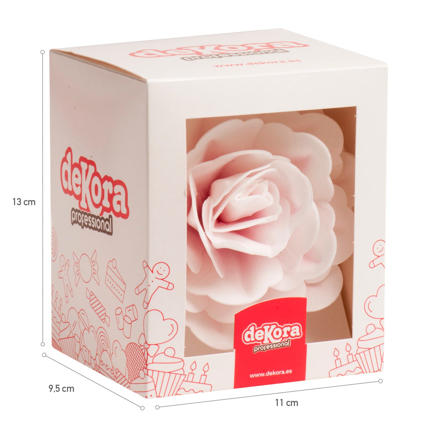 ROSE GEANT AZYME COULEUR ROSA 12,5 CM