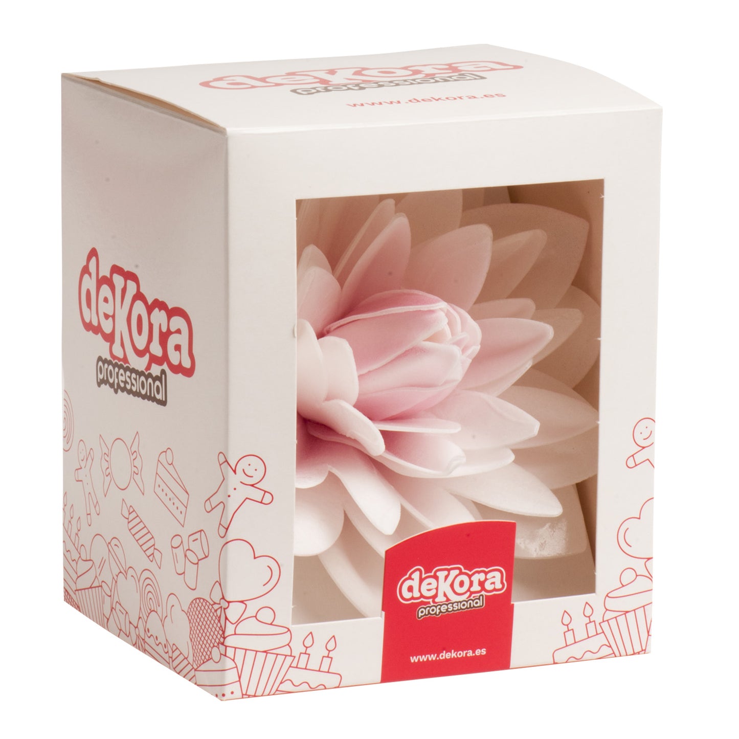 AZYME DALIA GEANT COULEUR ROSA 12,5 CM