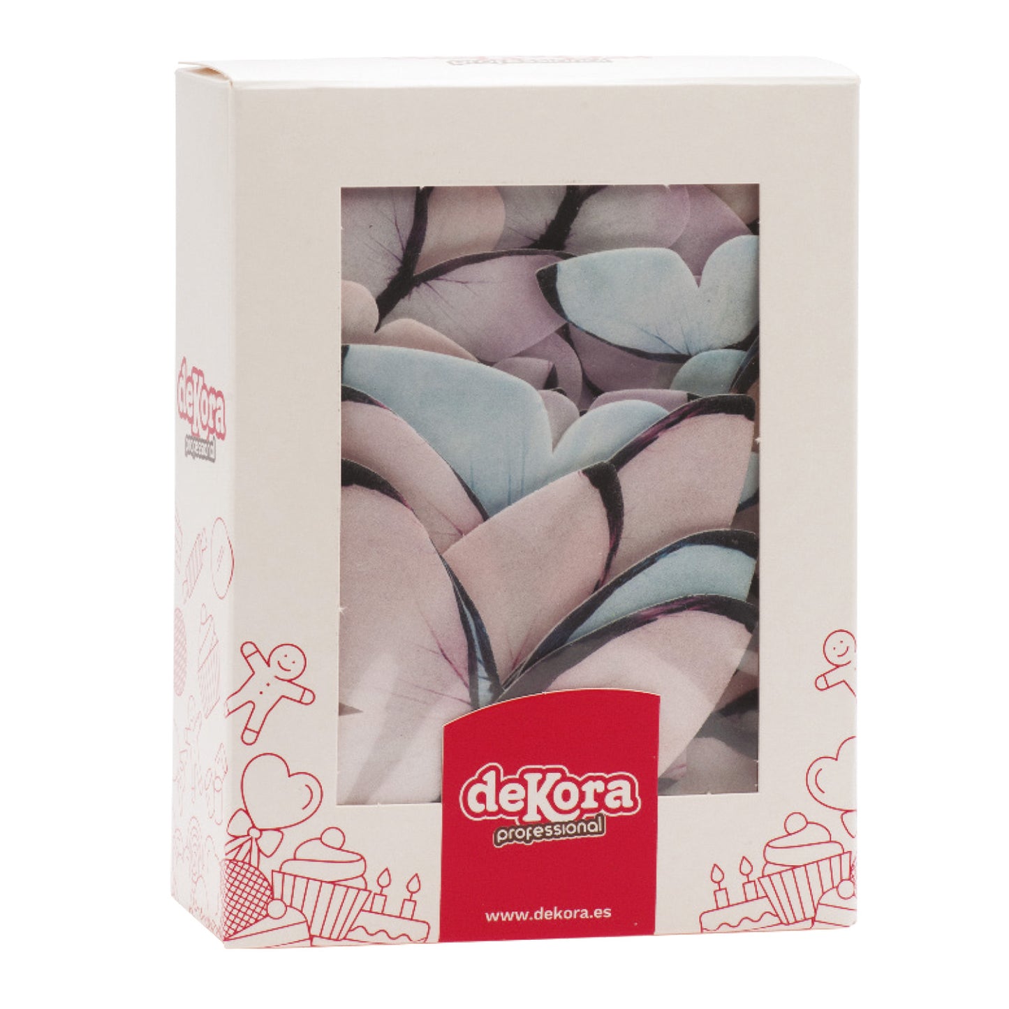PAPILLONS EN AZYME ASSORTIMENT COULEUR PASTEL 3-6CM
