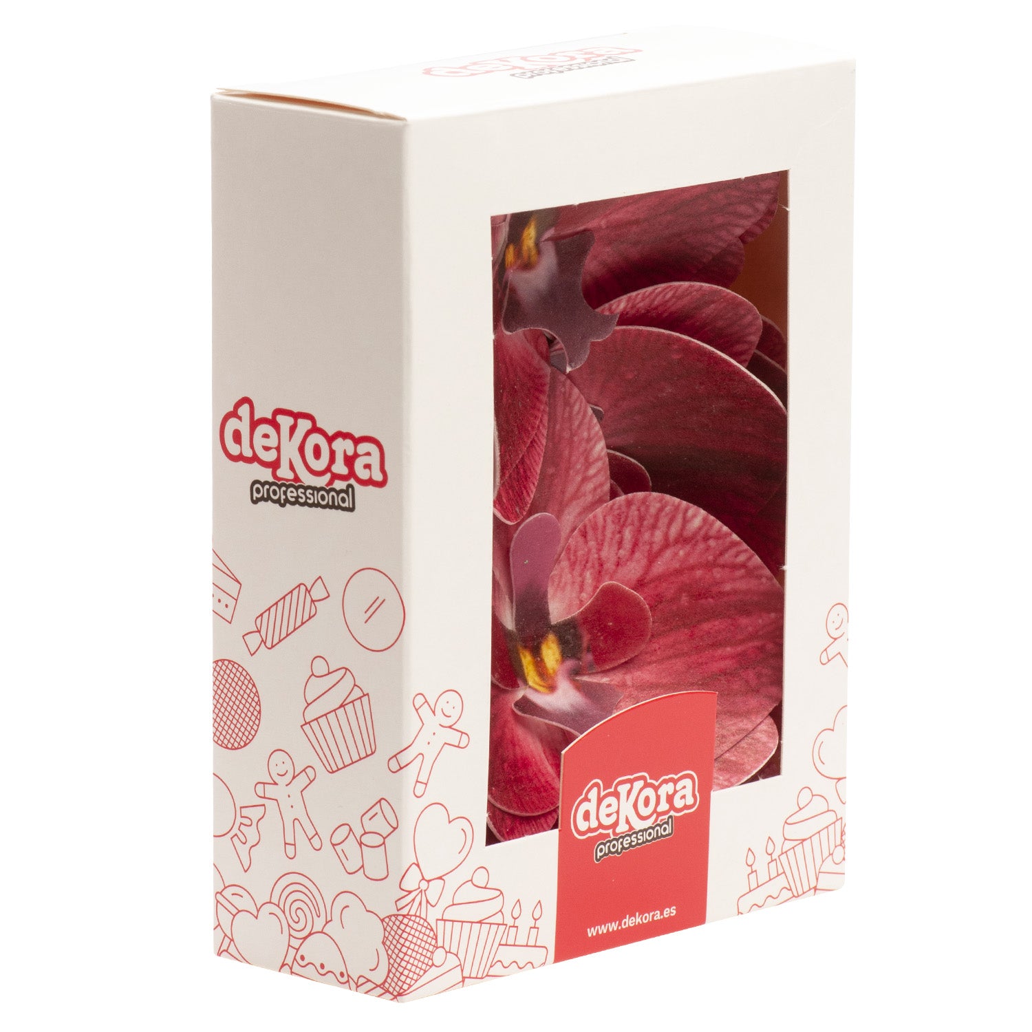 BOITE DE 10 ORCHIDEES AZYME AZYME BOURGOGNE 8,5-7,5CM