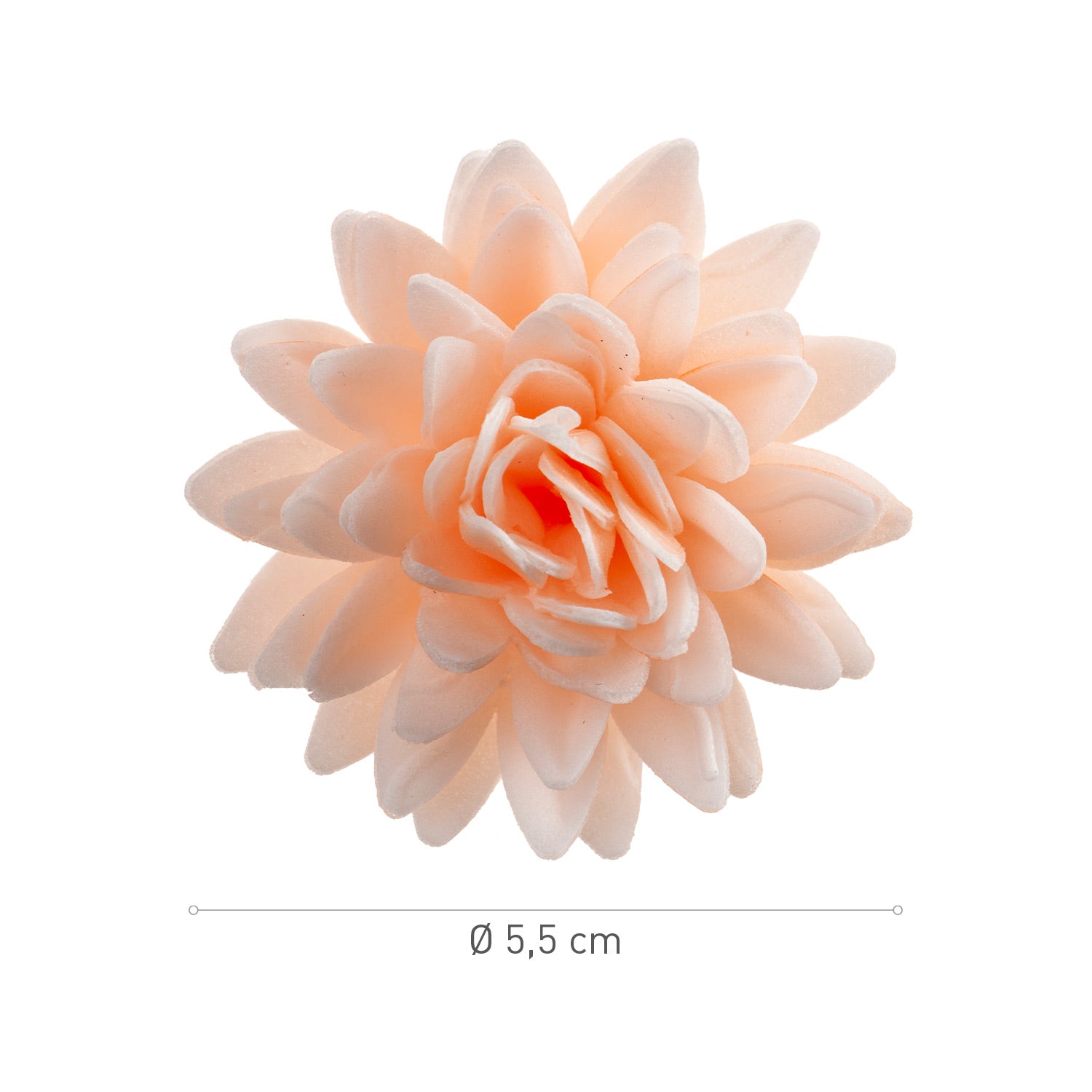 BOITE DE 18 FLEURS AZYME COULEURS ASSORTIES Ø 5,5CM