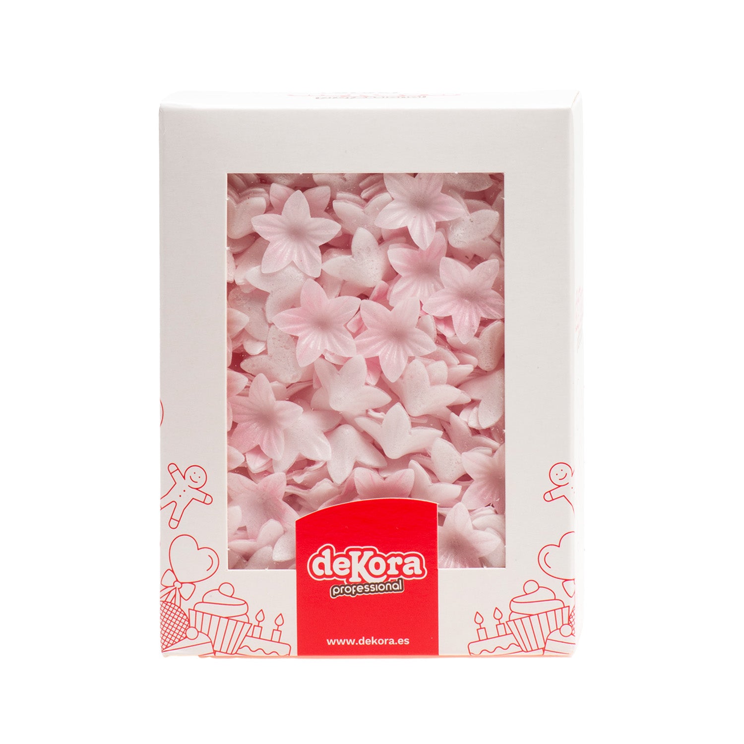 MINI FLEUR EN AZYME ROSE Ø 2CM