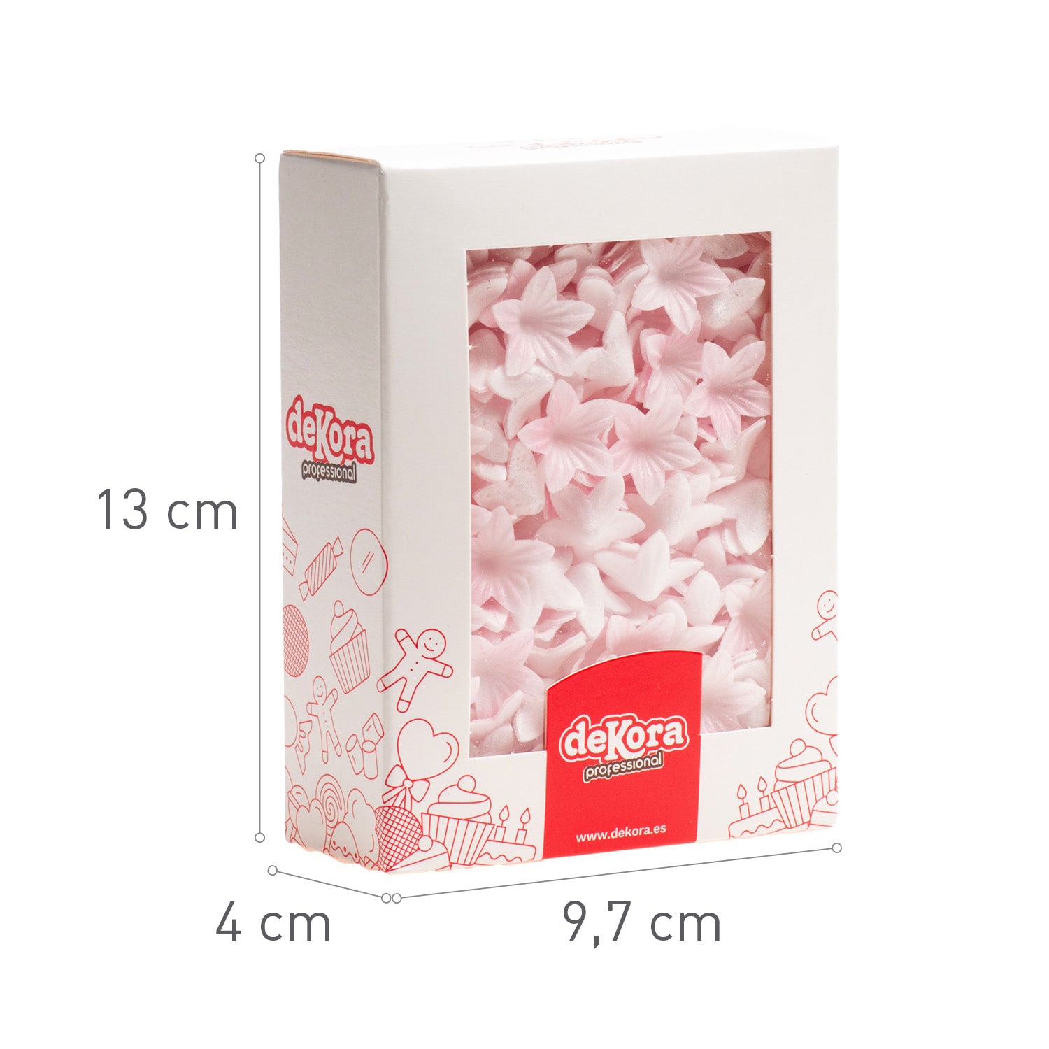 MINI FLEUR EN AZYME ROSE Ø 2CM