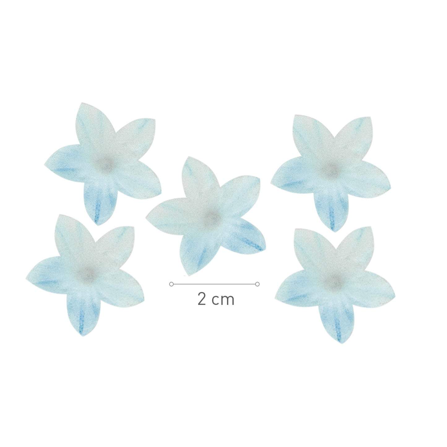MINI FLEUR EN AZYME BLEU Ø 2CM