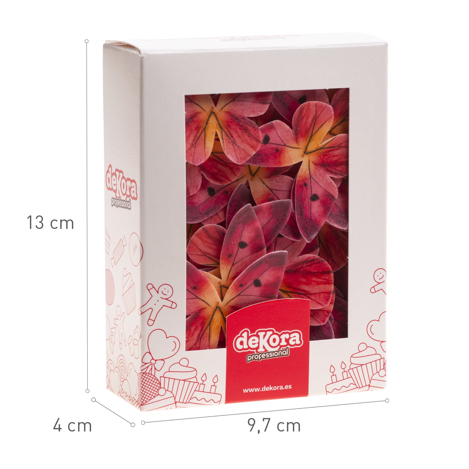 BORBOLETAS OBREIA TONS DE ROSA 3-6CM