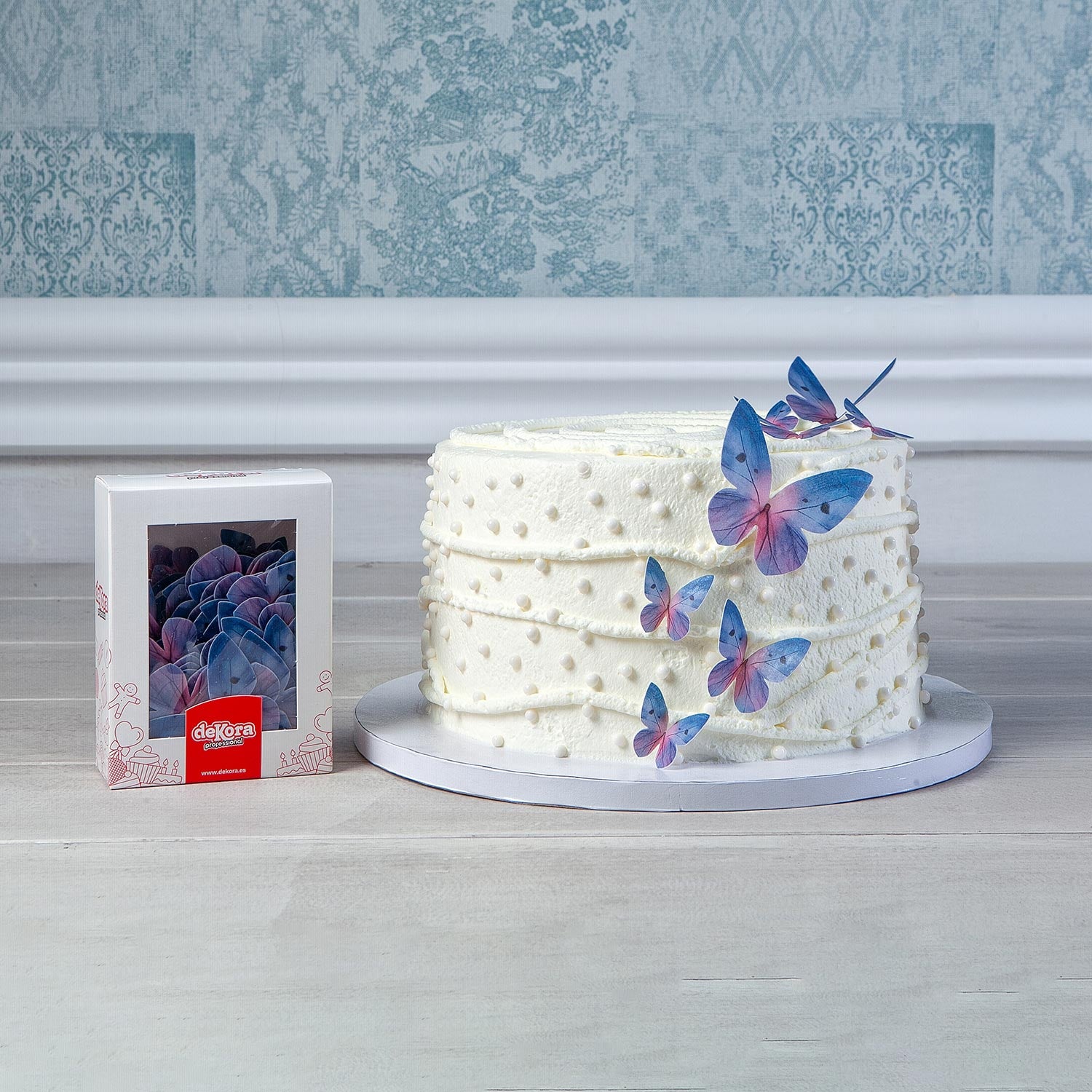 PAPILLONS AZYME TONS BLEUS 3-6CM