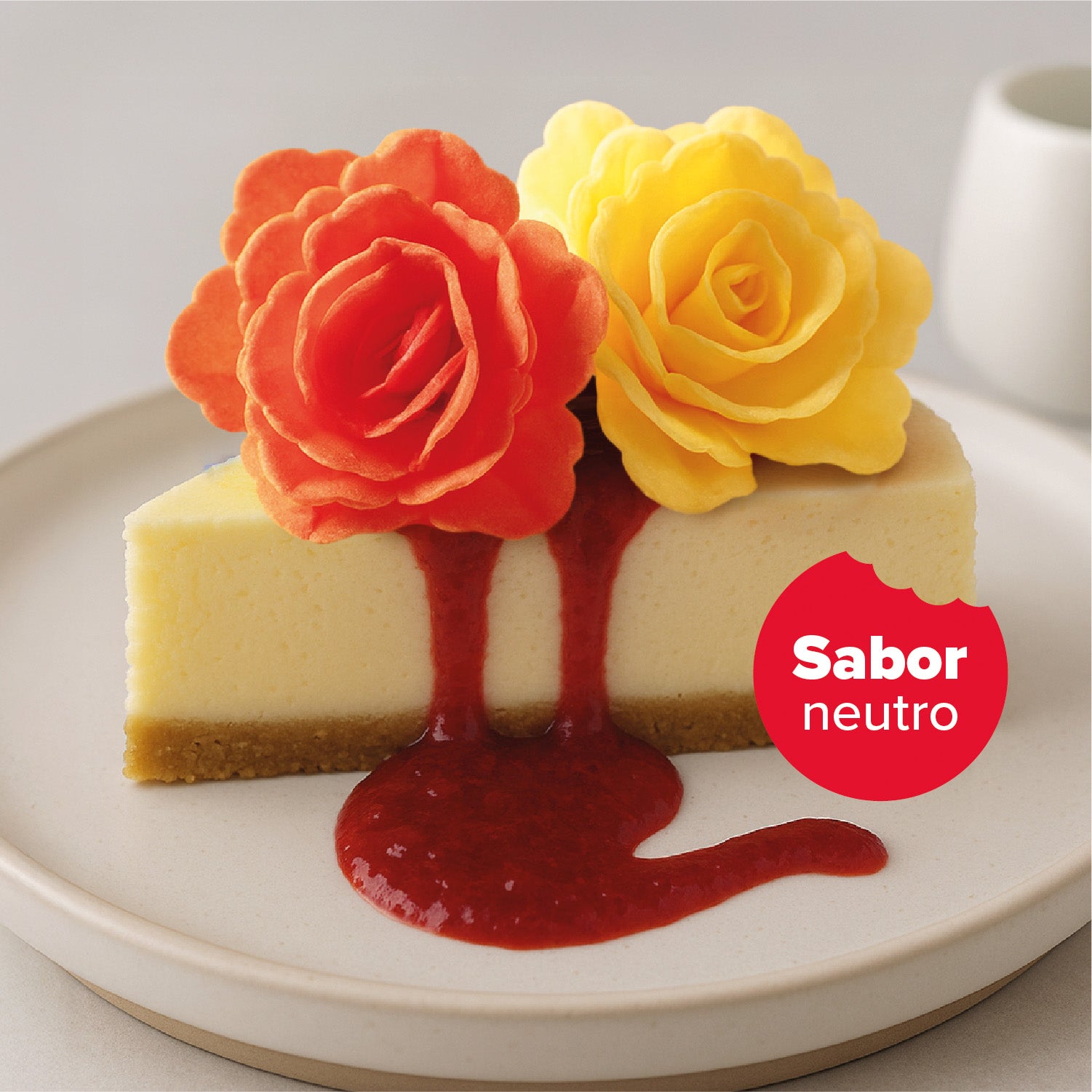 CAIXA DE 15 ROSAS WAFER DE OUTONO CORES SORTIDAS Ø 7CM