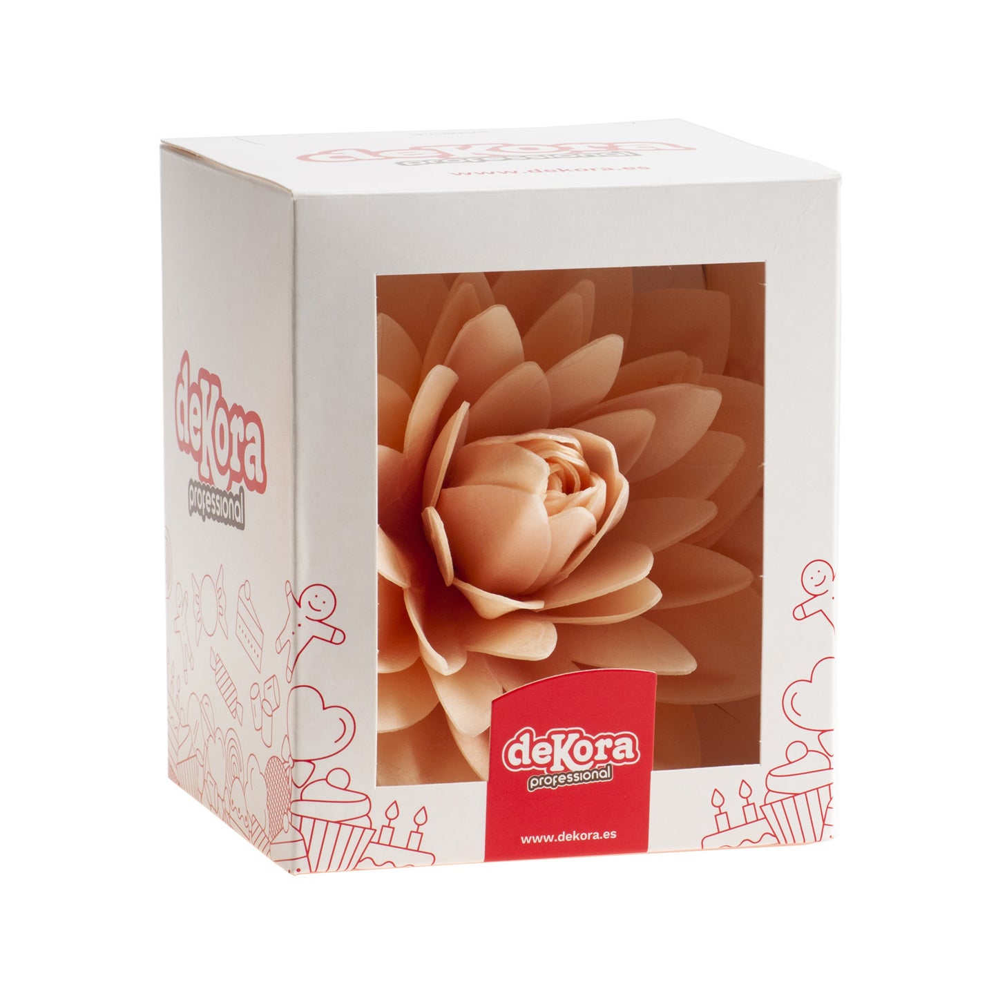 DAHLIA EN AZYME GÉANTE COULEUR PASTEL Ø 12.5CM