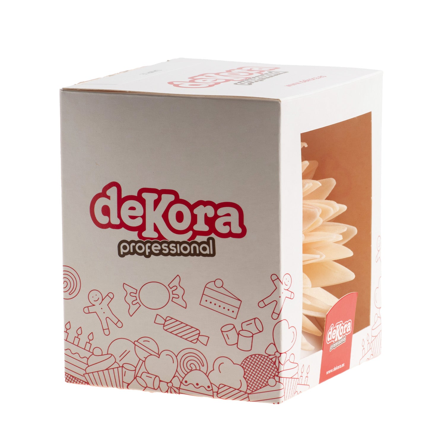 FLOR OTOÑO GIGANTE OBLEA COLOR PASTEL Ø 12.5CM