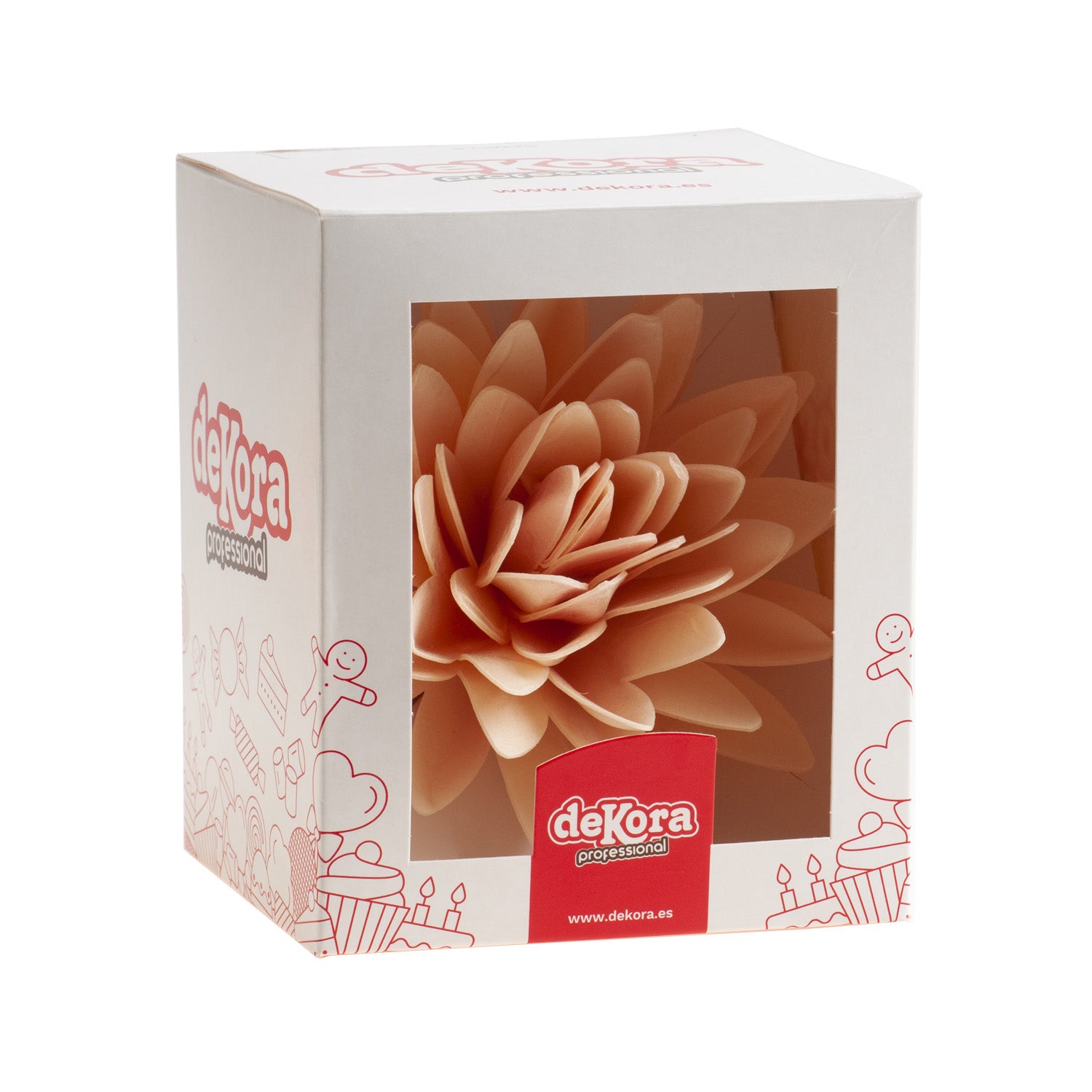 FLOR OTOÑO GIGANTE OBLEA COLOR PASTEL Ø 12.5CM