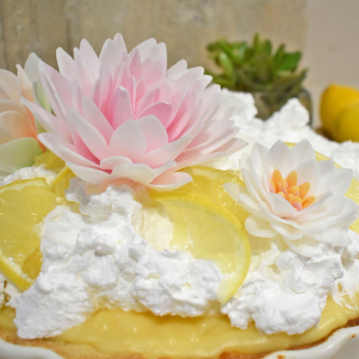 GIANT AUTUMN FLOWER IN PINK WAFER Ø 12.5CM