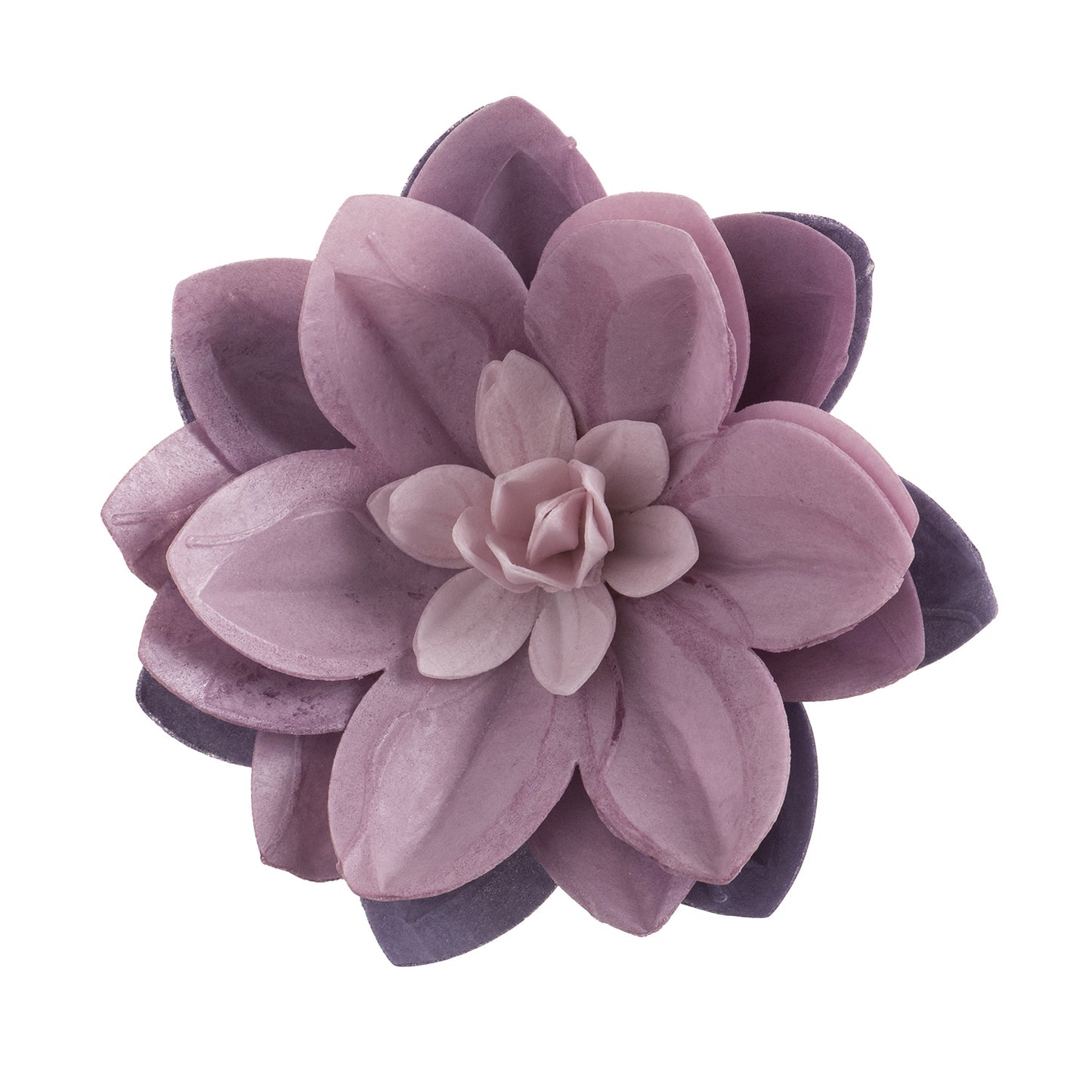 GAUFRE NÉNUPHAR COULEUR LILAS 14CM