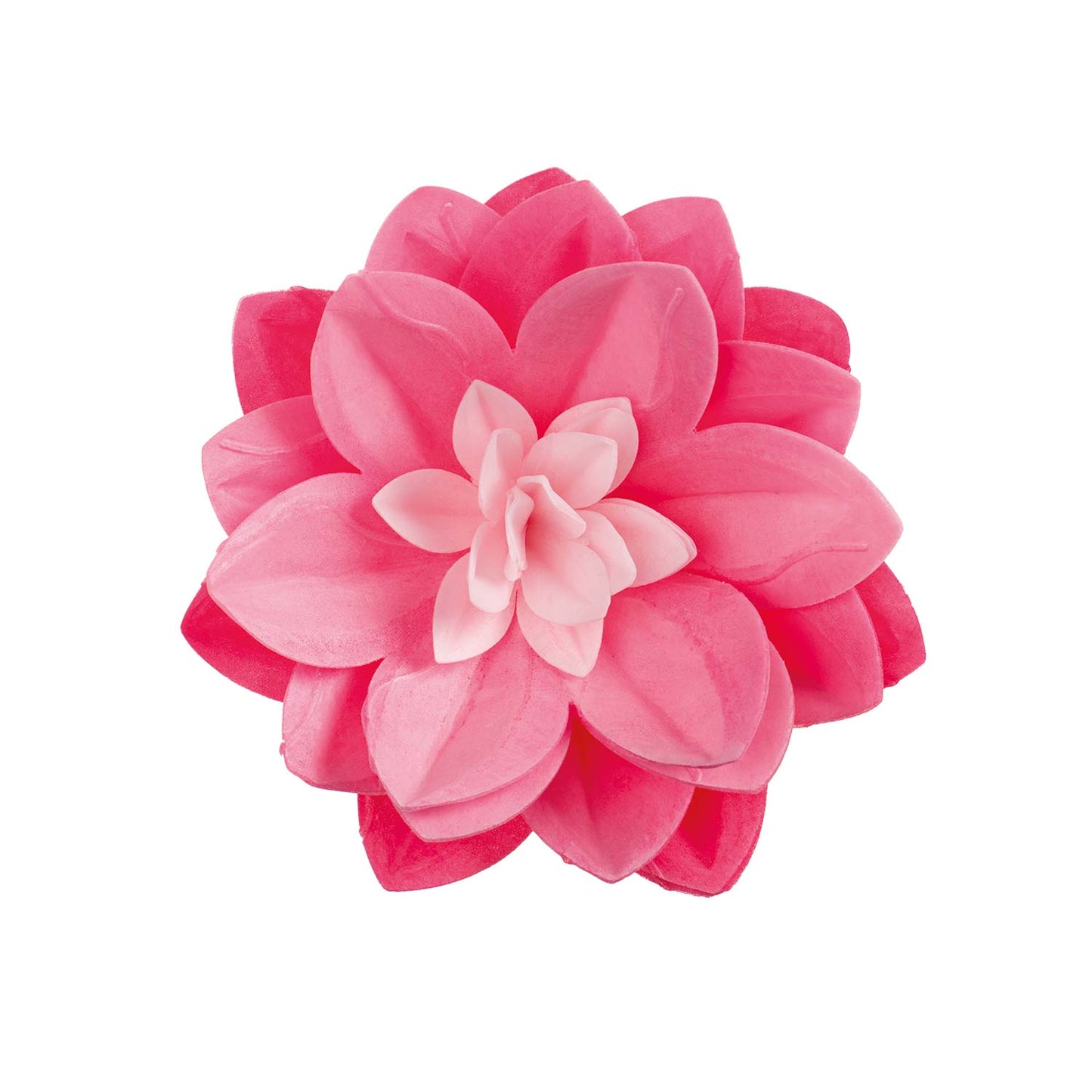 GAUFRE NÉNUPHAR COULEUR ROSE 14CM