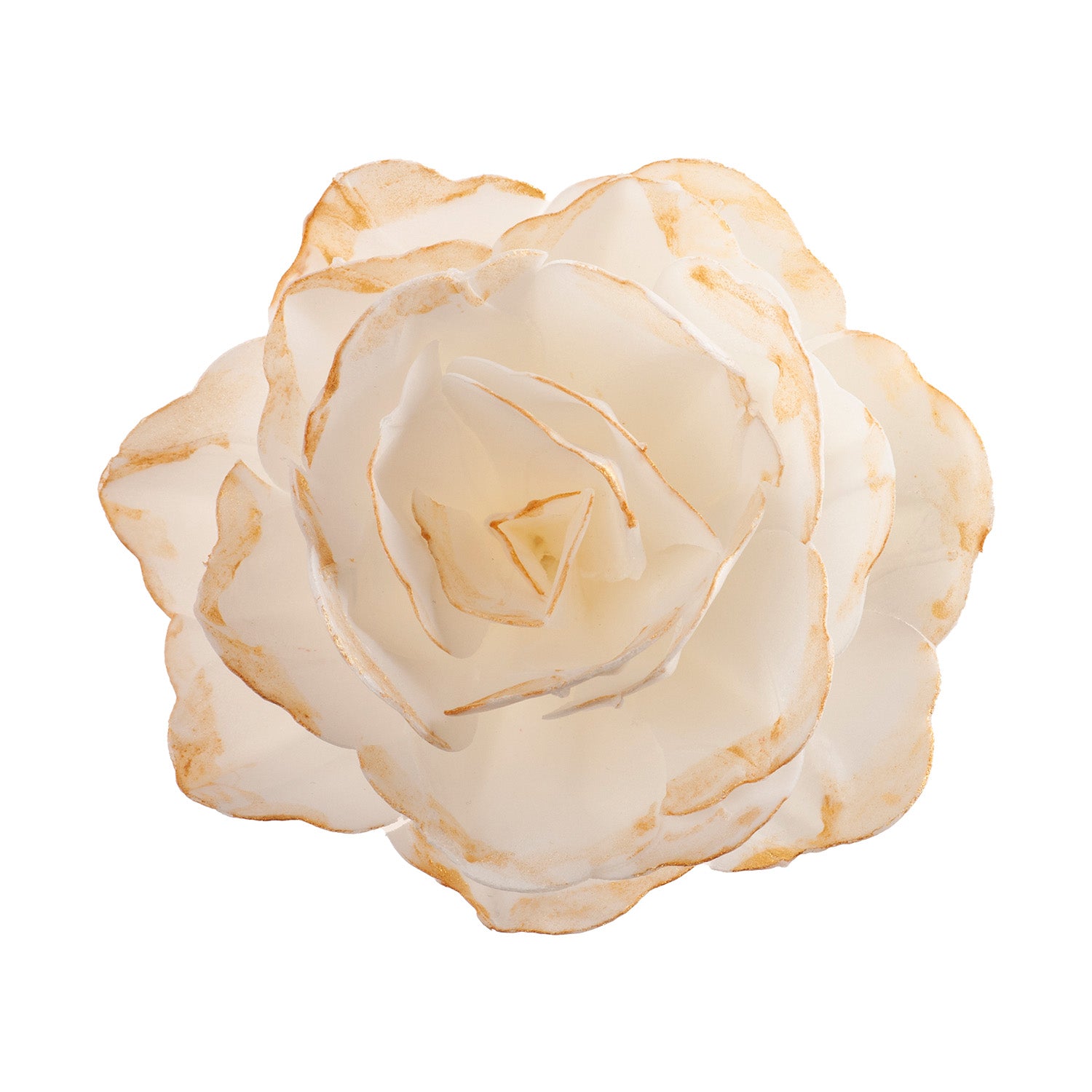 ROSA ARTÍSTICA COLOR DORADO 12CM