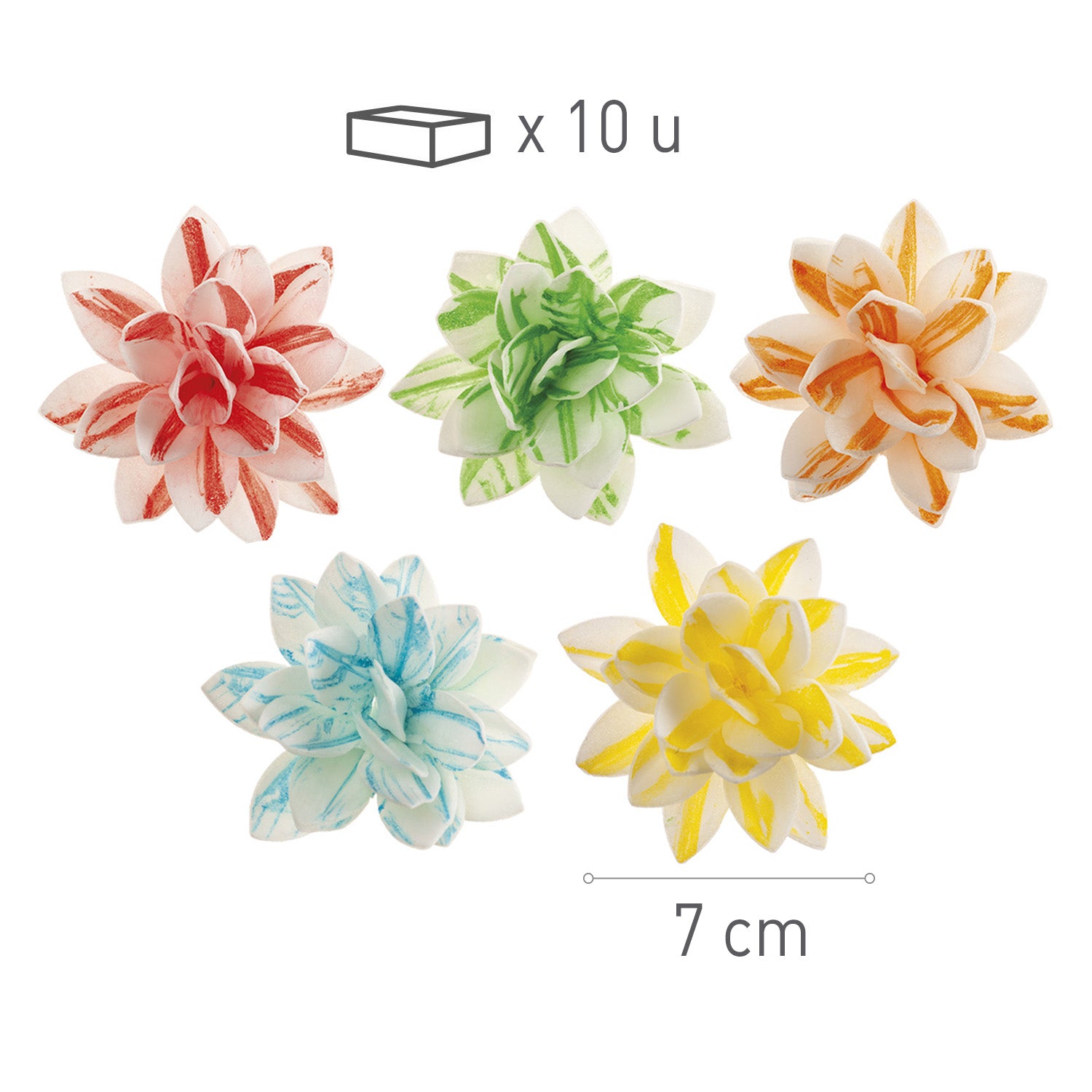 FLEURS ARTISTIQUES 7CM