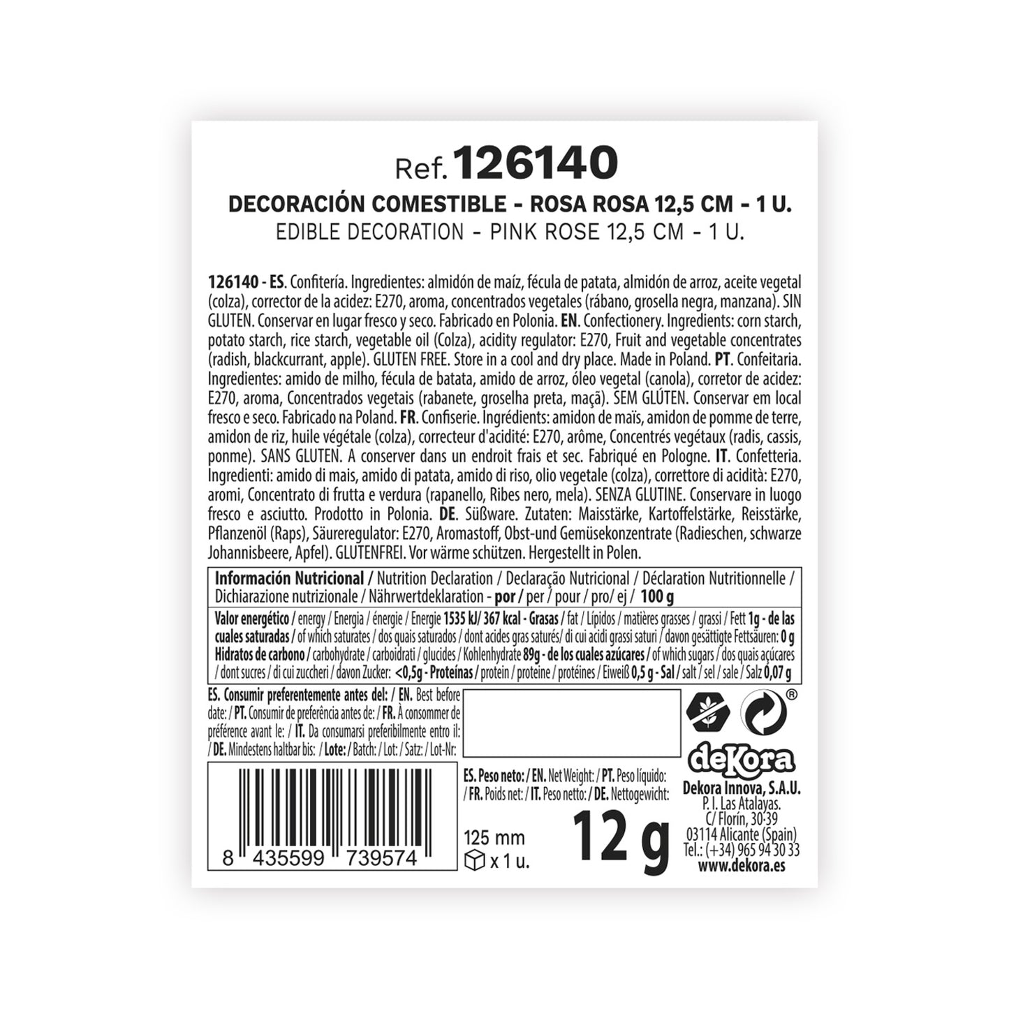 FLORES ARTISTICAS 7CM