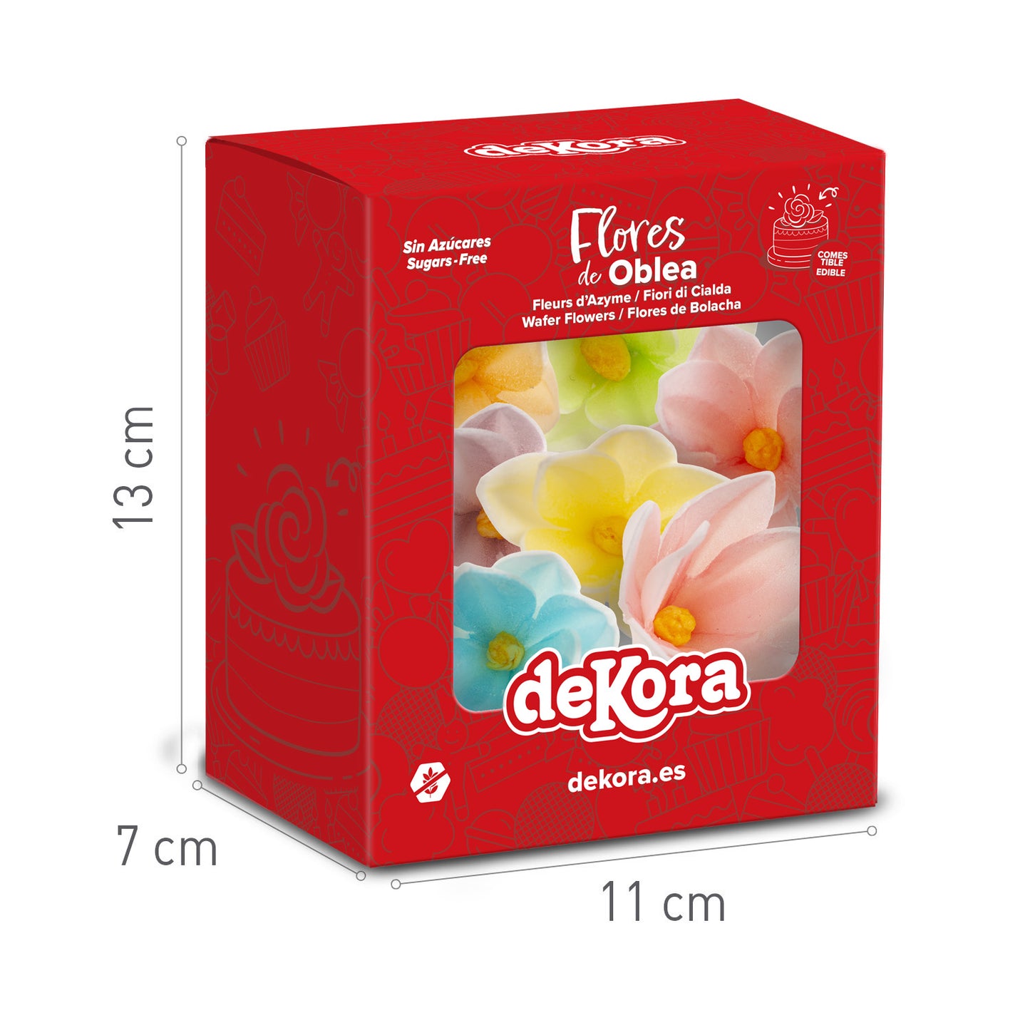 MINI FLOWERS COLOURS 3.5CM