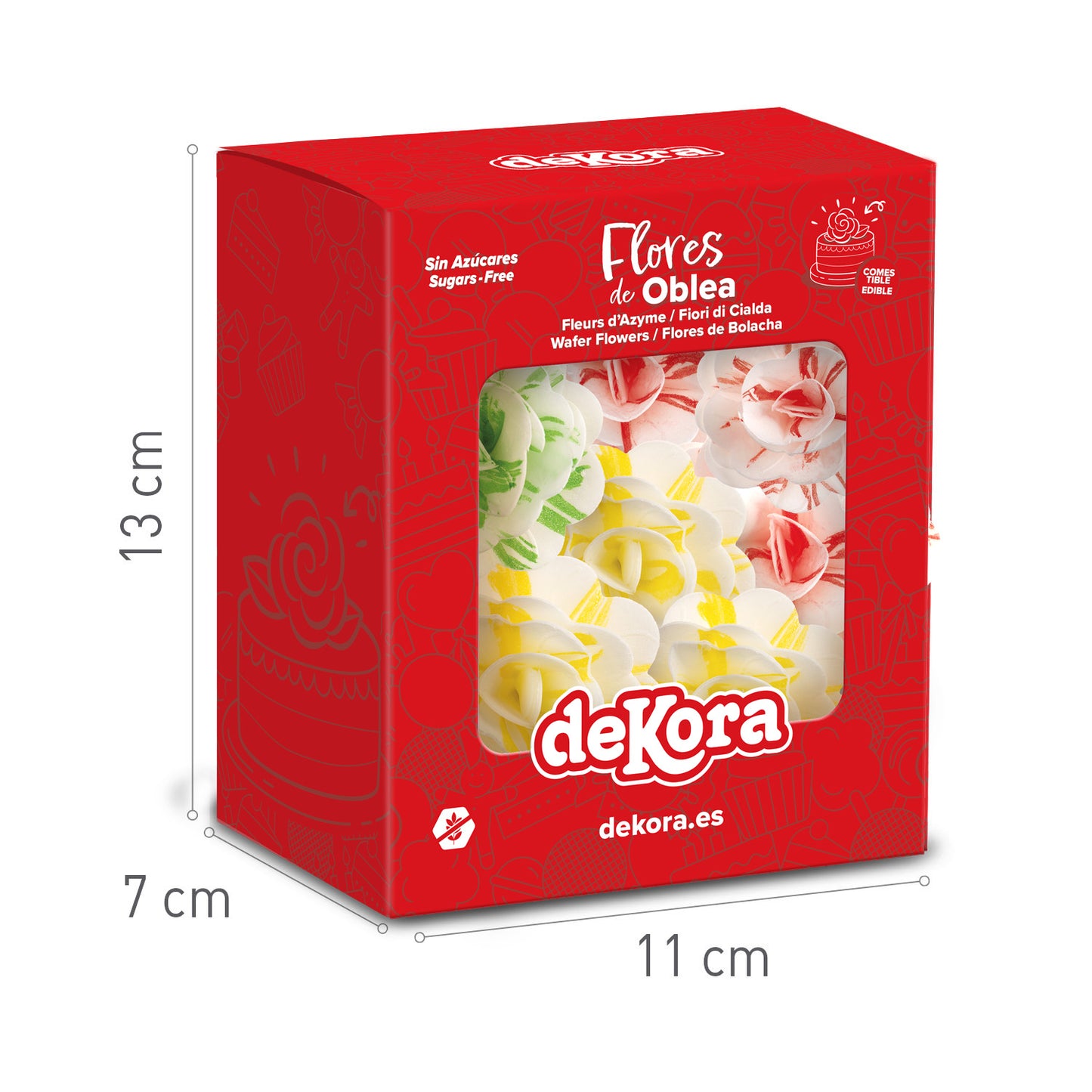 ARTISTIC WAFER ROSE 7CM