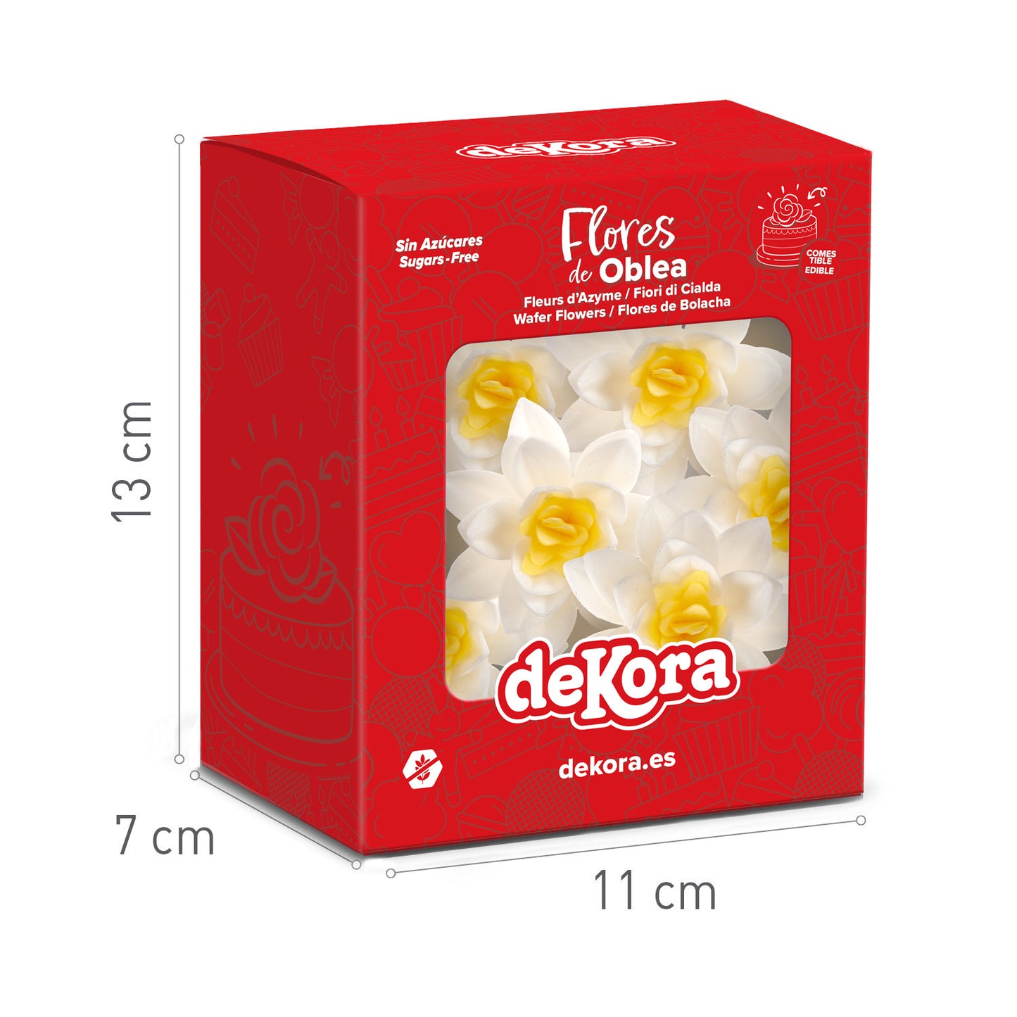 WHITE WAFER FLOWERS XCM