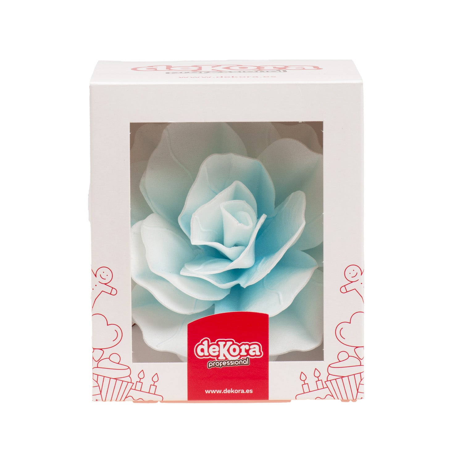 FLEUR EN AZYME BLEUE GÉANTE 12,5CM