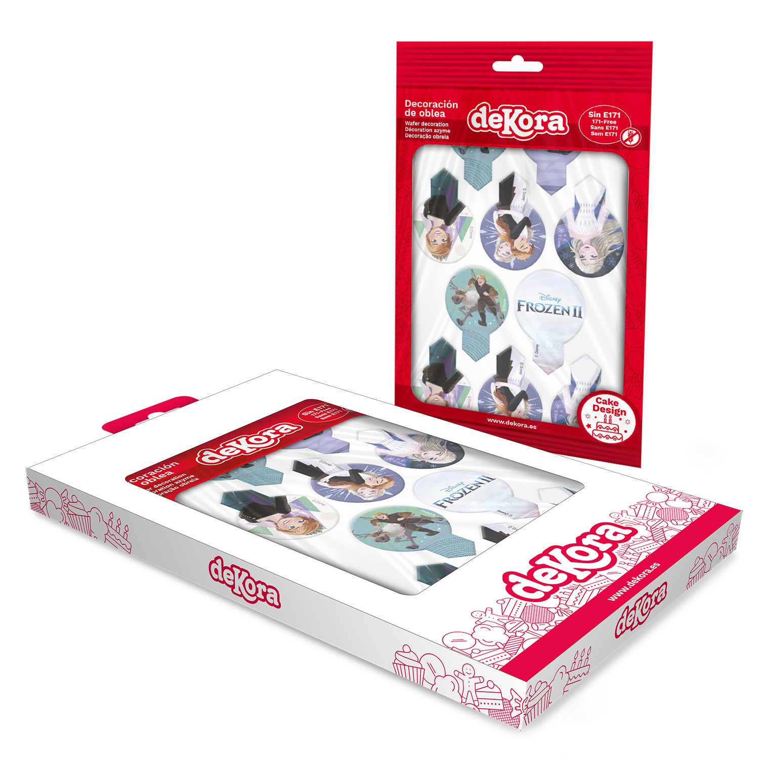 BLISTER 20 DEKORAPIN EN AZYME FROZEN II 6,5X4CM