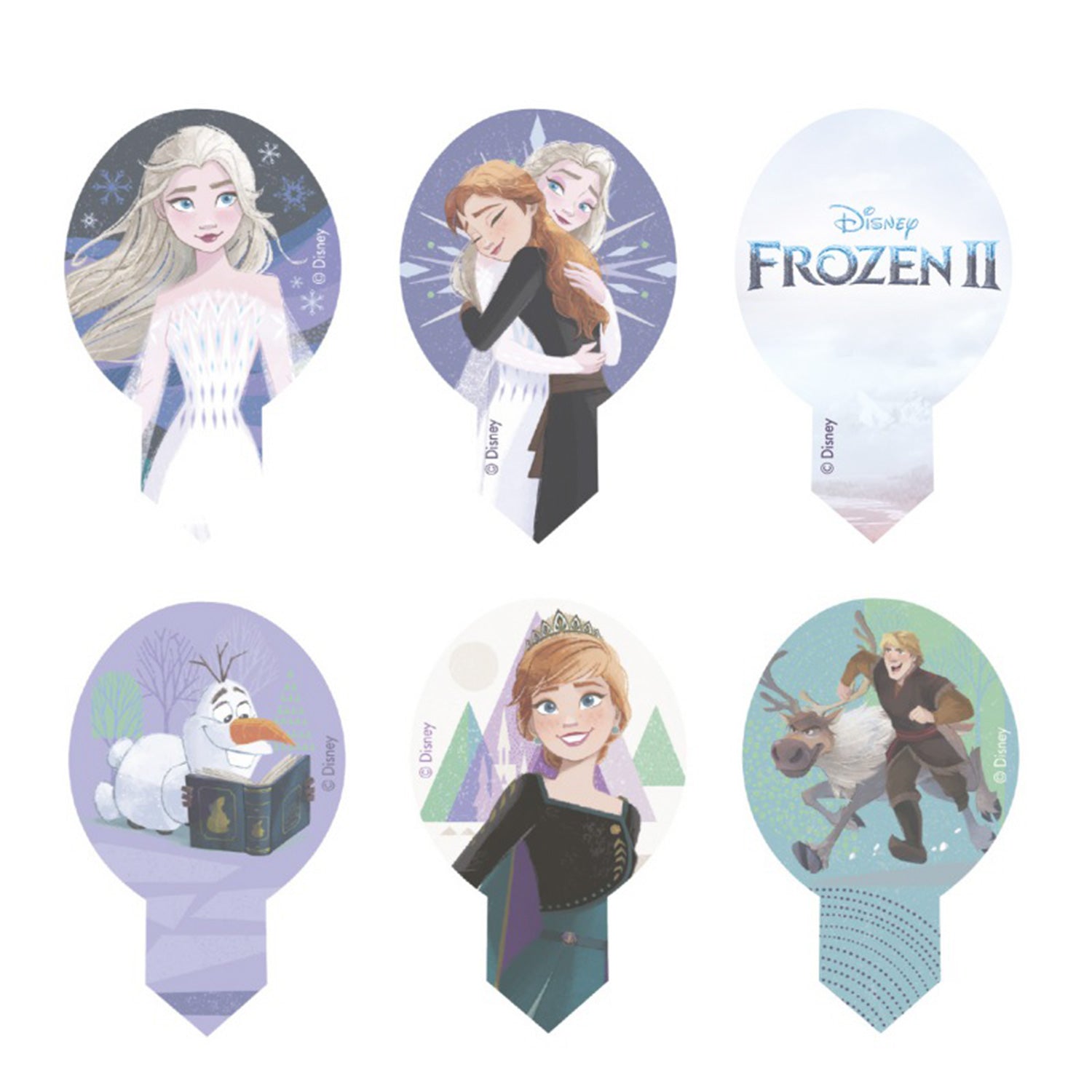 BLISTER 20 DEKORAPIN EN AZYME FROZEN II 6,5X4CM