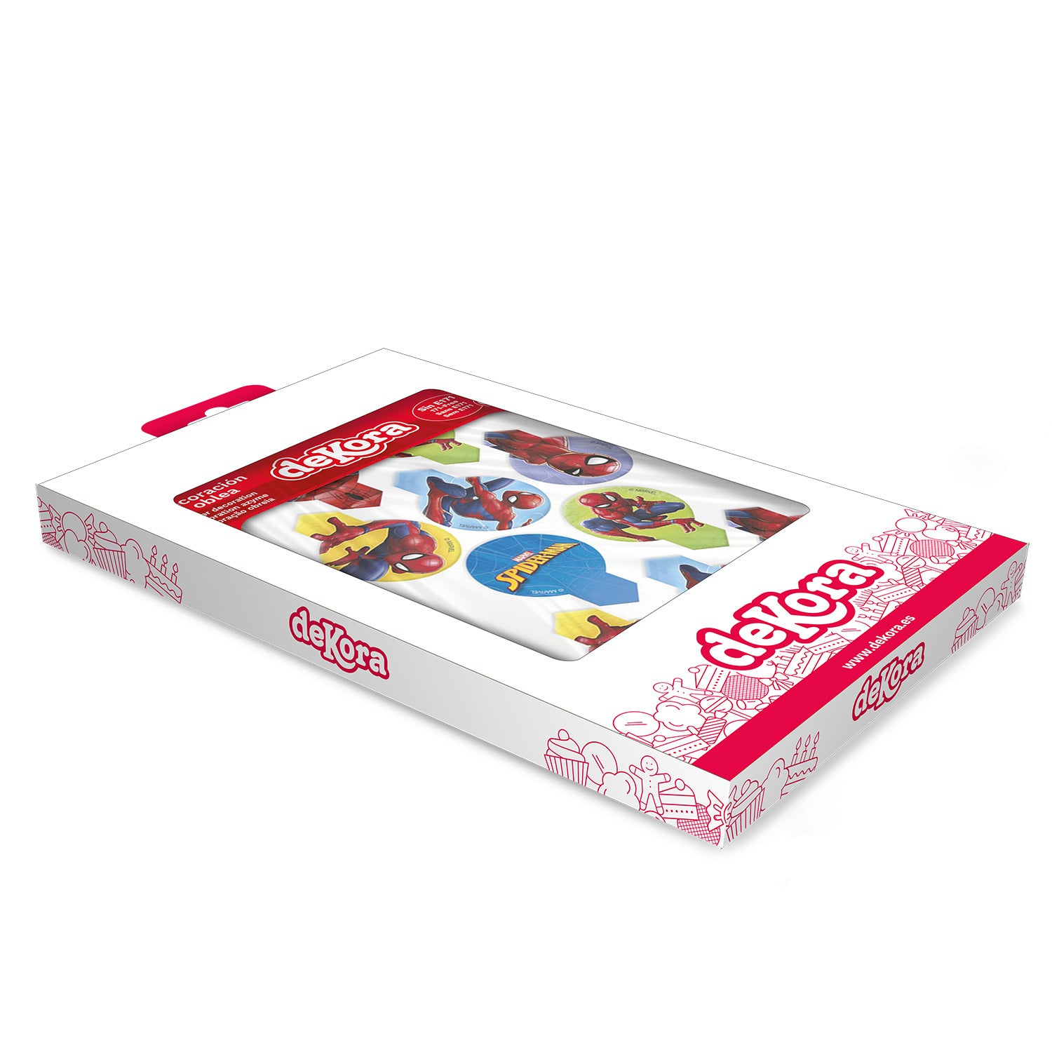 BLISTER 20 DEKORAPIN EN AZYME SPIDERMAN 6 ,5X4CM