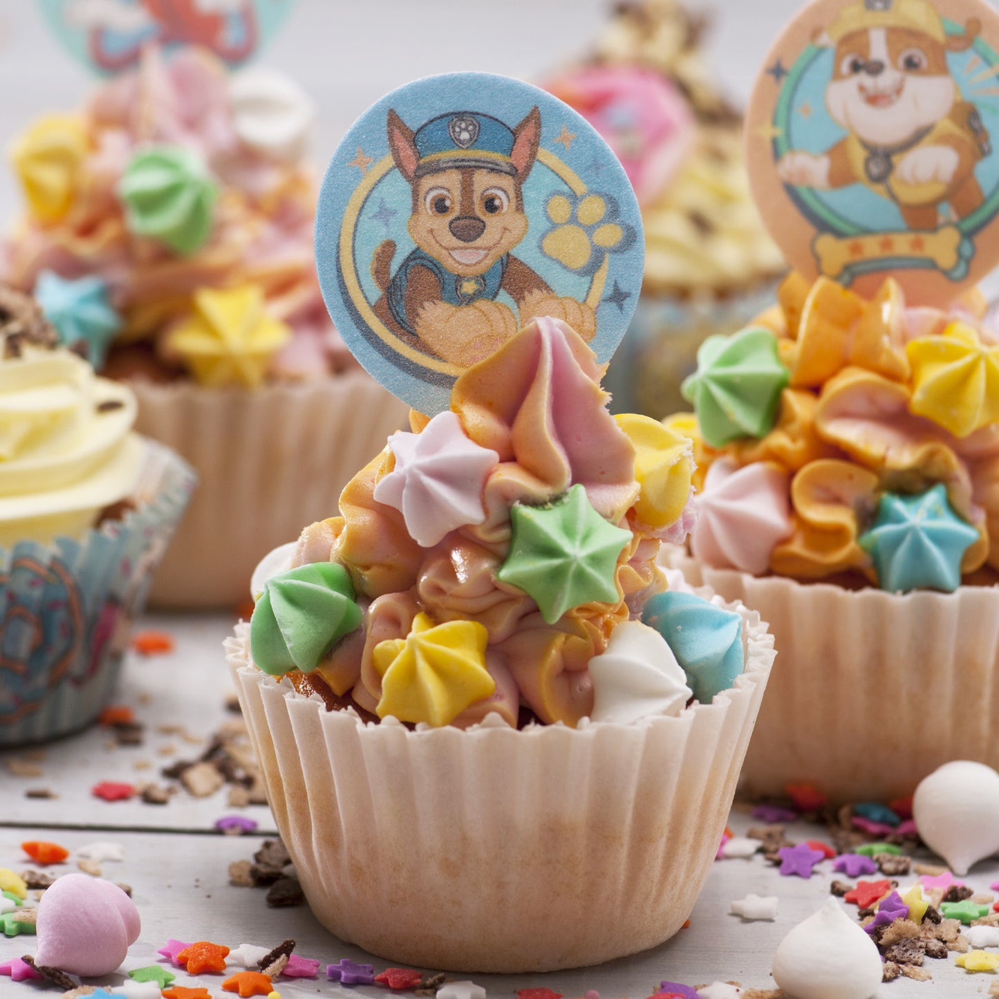 BLISTER 20 WAFER DEKORAPIN PAW PATROL 6,5X4CM