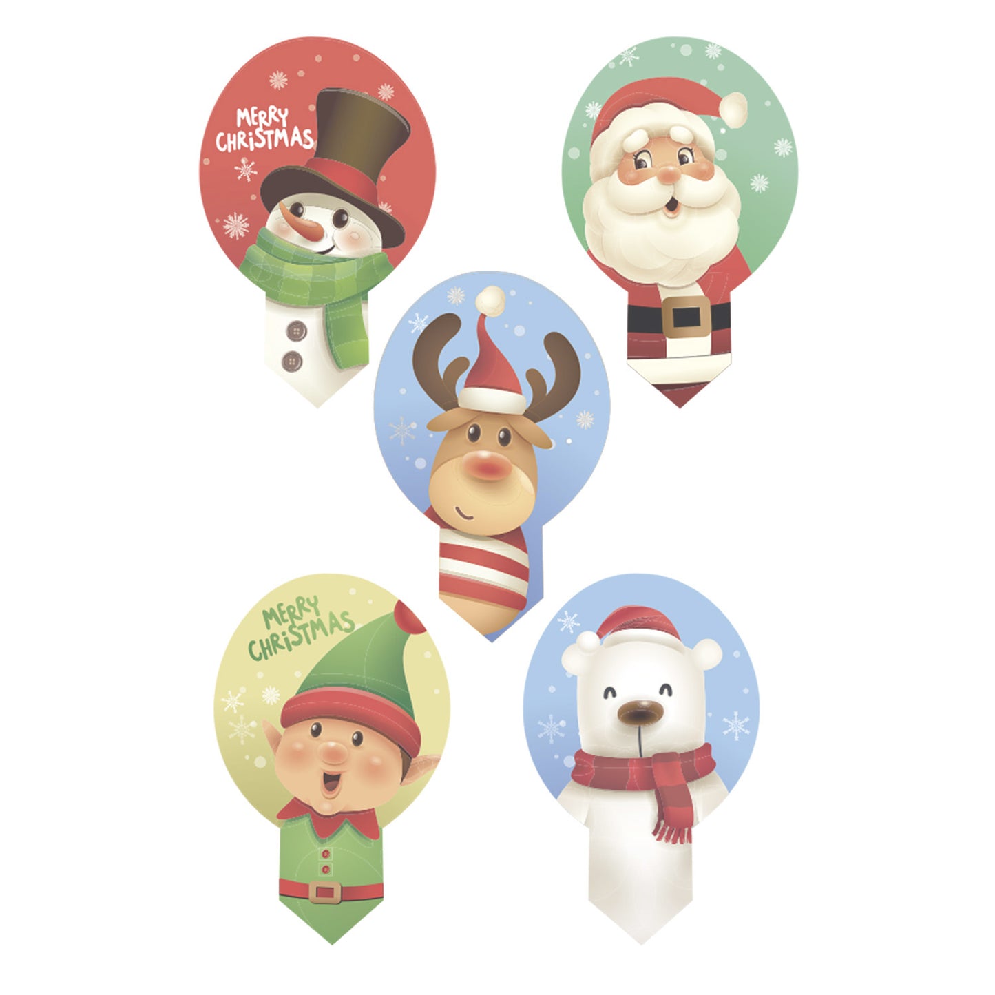 BLISTER 20 WAFER CHRISTMAS DEKORAPIN 6,5X4CM