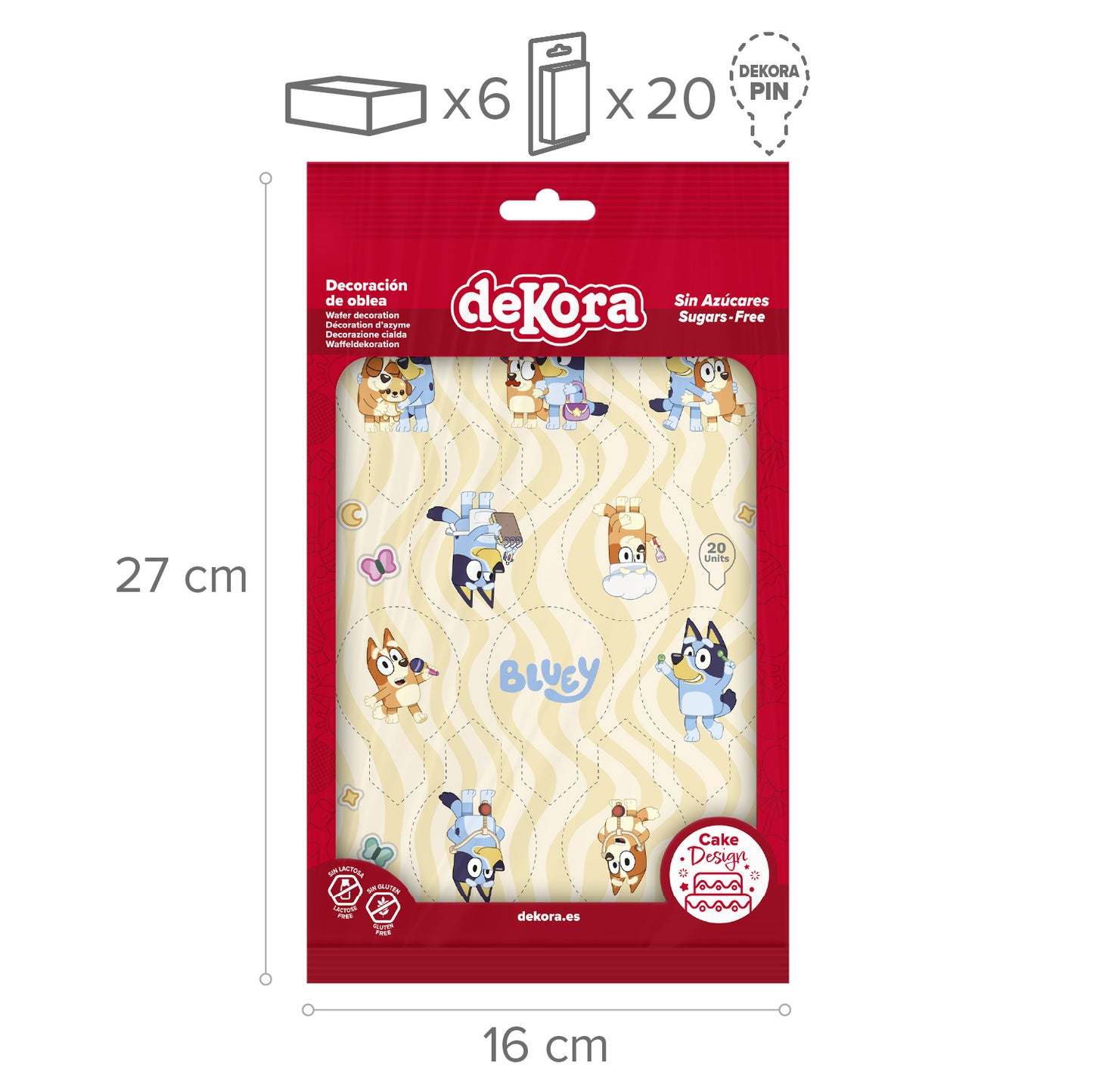 DEKORAPIN OBLEA BLUEY 6,5X4CM A5