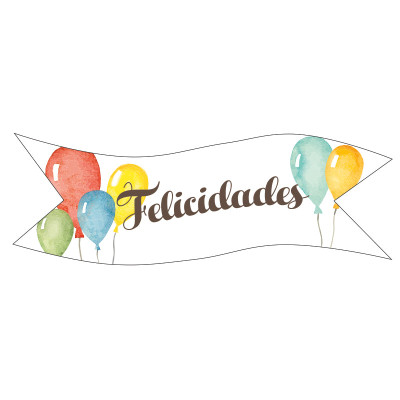 BANDEROLES EN AZYME FÉLICITATIONS + FLEURS