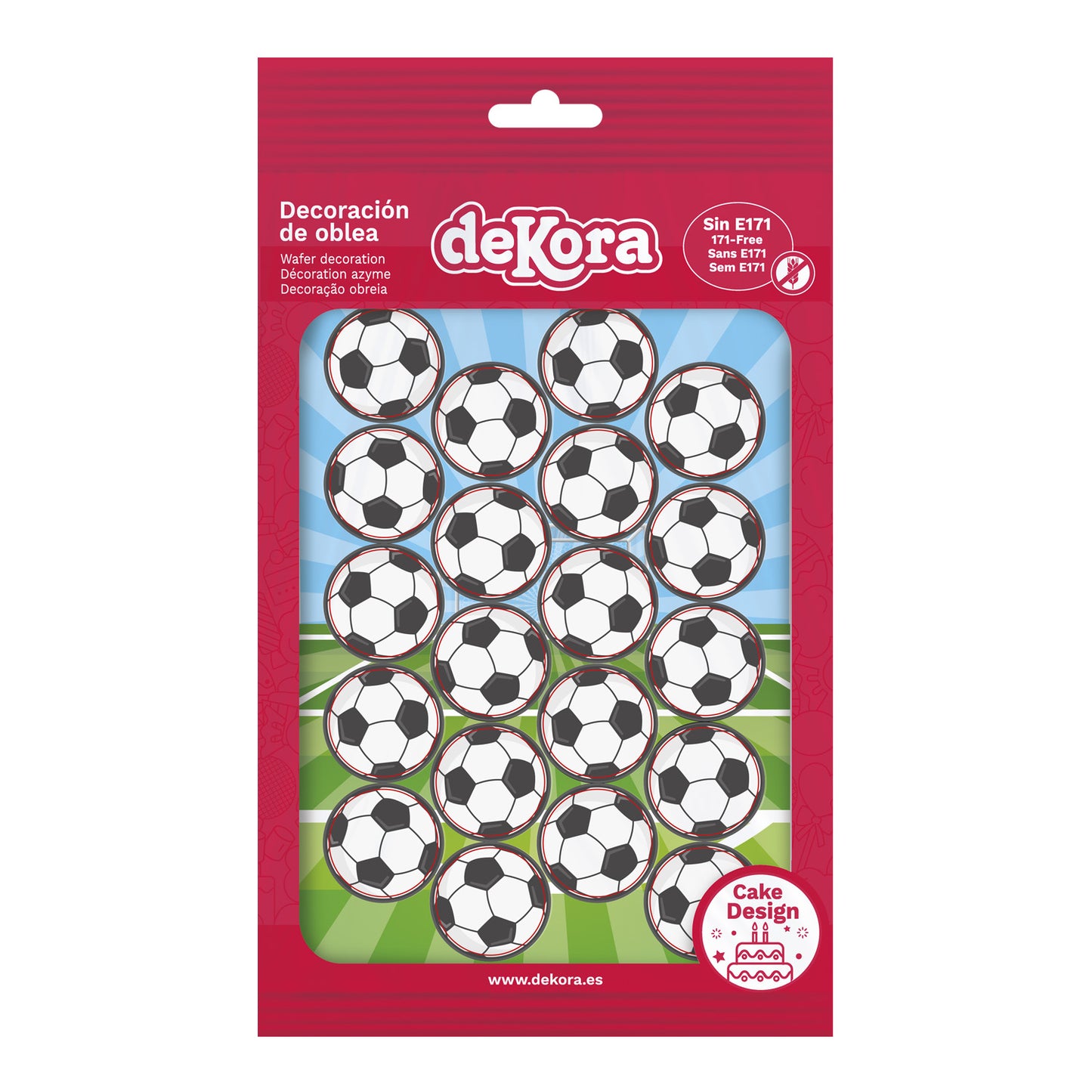 MINI DISCOS OBLEA BALONES FÚTBOL Ø 3,4CM