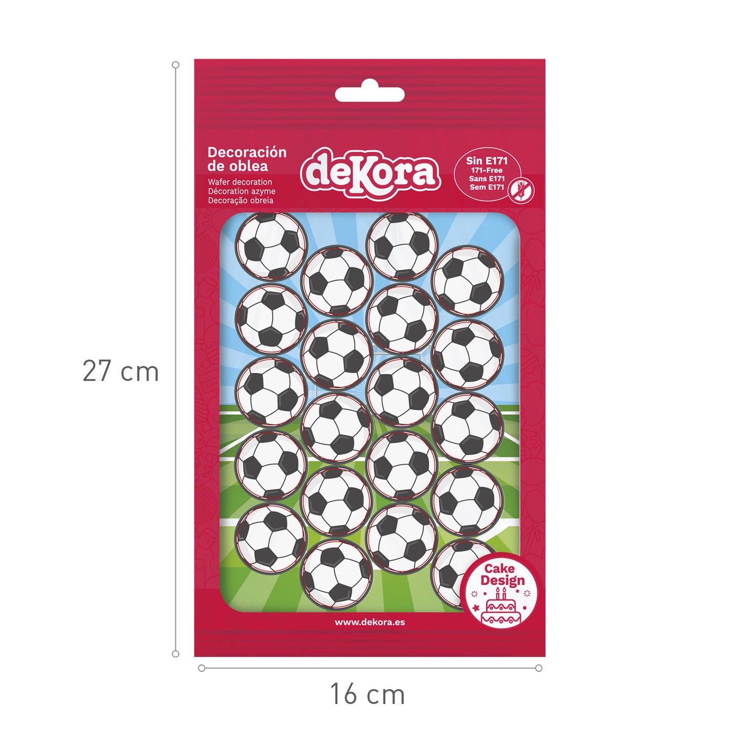 MINI DISCOS OBLEA BALONES FÚTBOL Ø 3,4CM