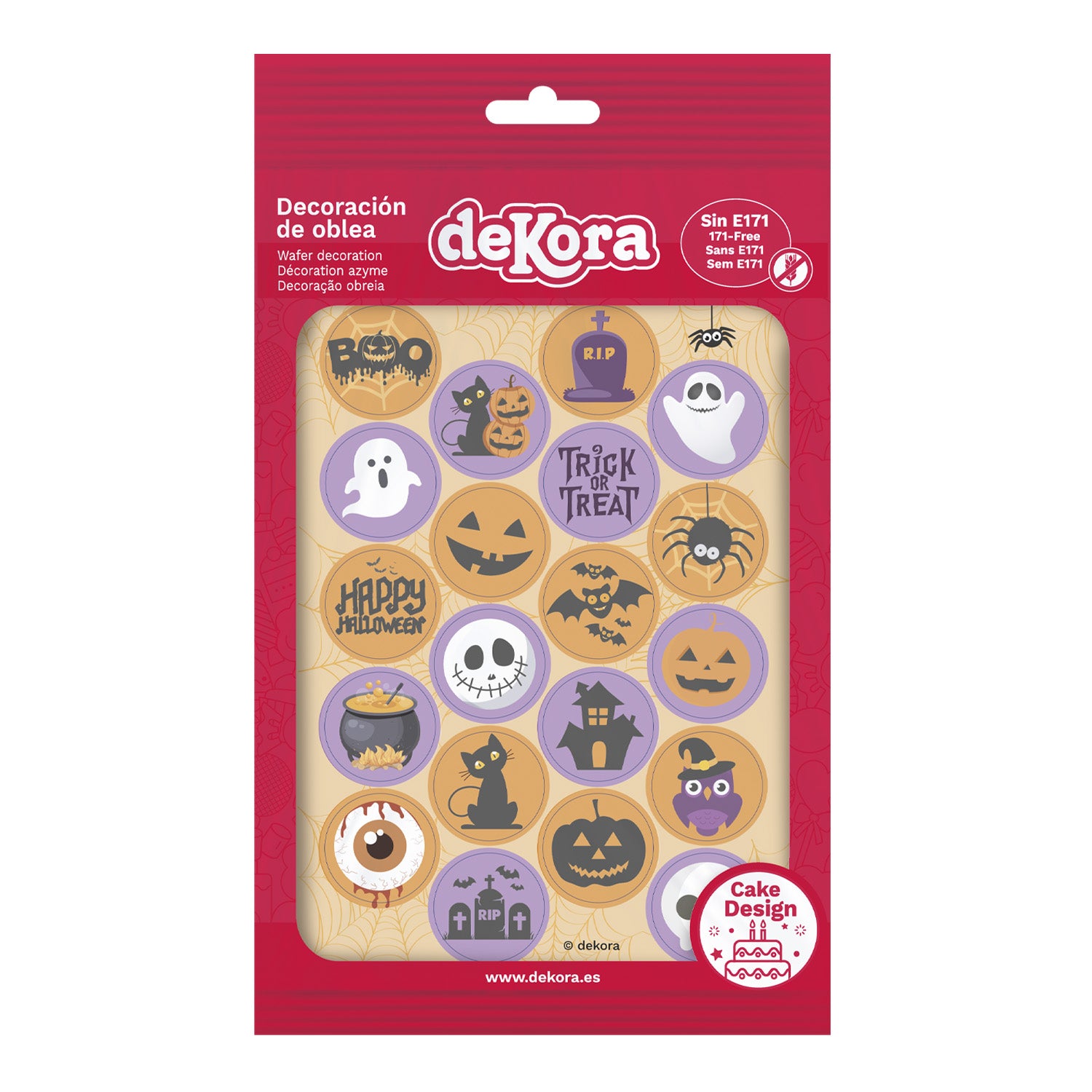 MINI HALLOWEEN WAFER DISCS Ø 3,4CM