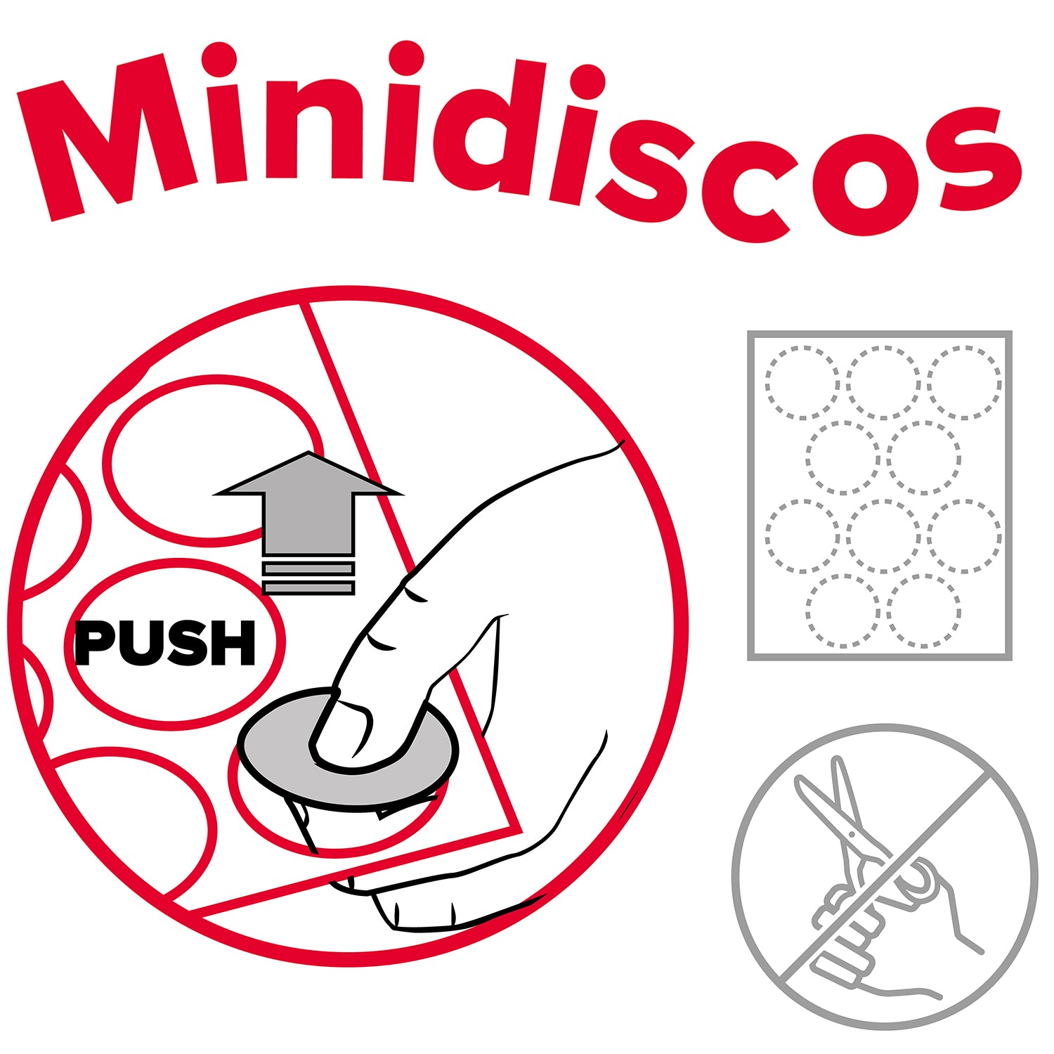 MINI DISQUES AZYME NOËL Ø 3,4CM