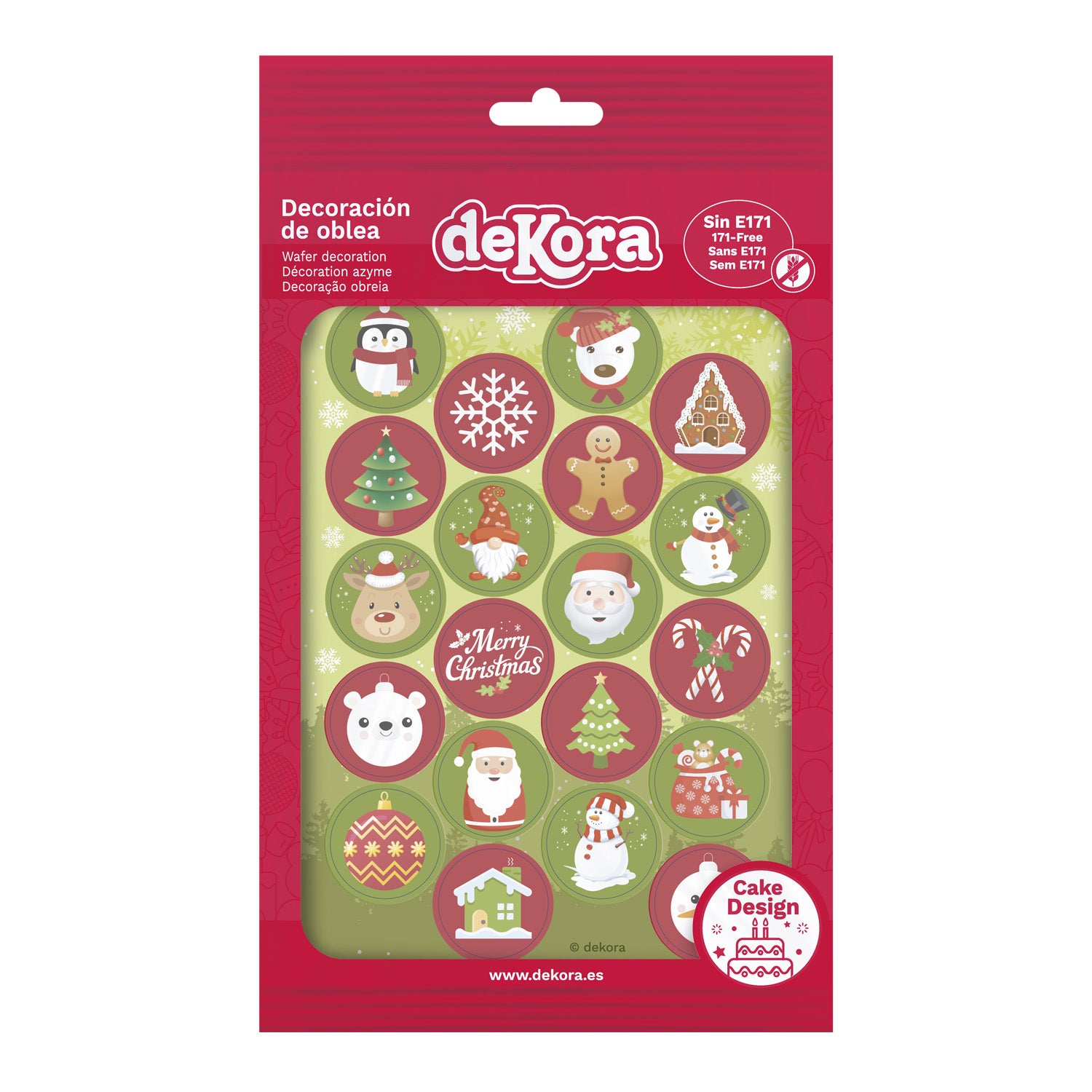 MINI DISQUES AZYME NOËL Ø 3,4CM