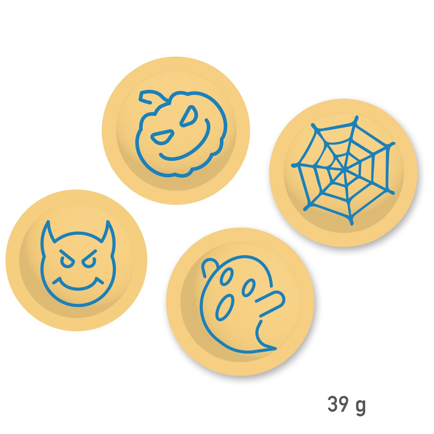 UFOS RECHEADOS COM PICA PICA TATUAGEM HALLOWEEN 39GR
