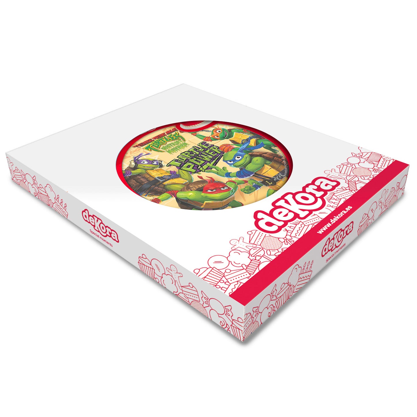 DISQUES EN AZYME DÉCO GÂTEAUX TORTUES NINJA 20CM